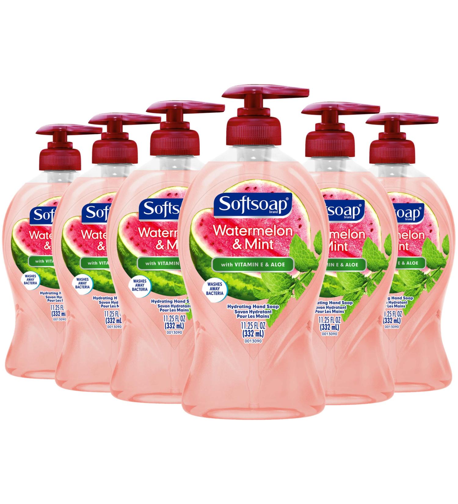 Softsoap Watermelon & Mint Moisturizing Liquid Hand Soap Pump - 11.25 oz (Pack of 6) - Buy Online on GoSupps.com