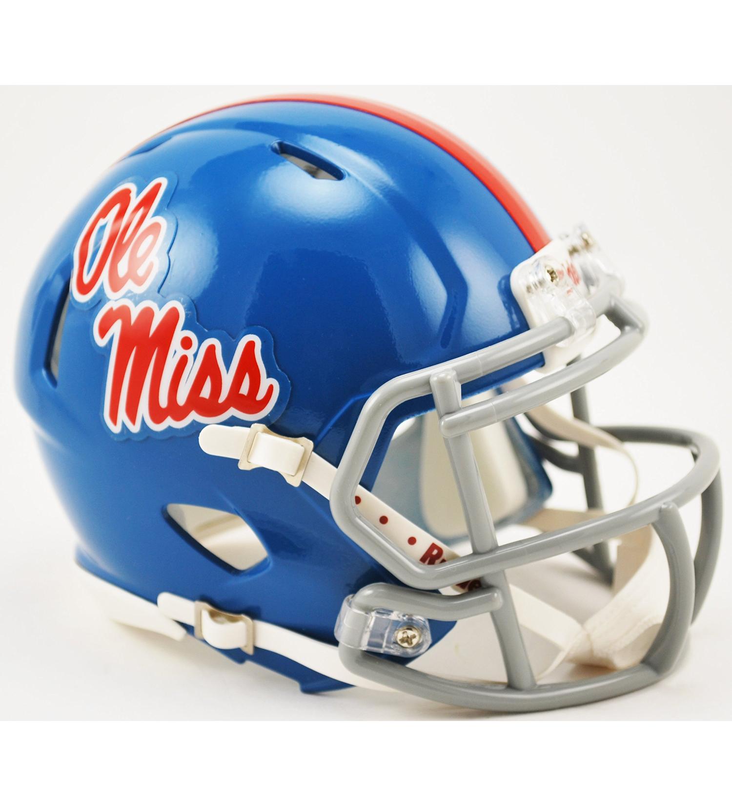 Riddell Mississippi Rebels Speed Mini Replica Powder Blue Football Helmet