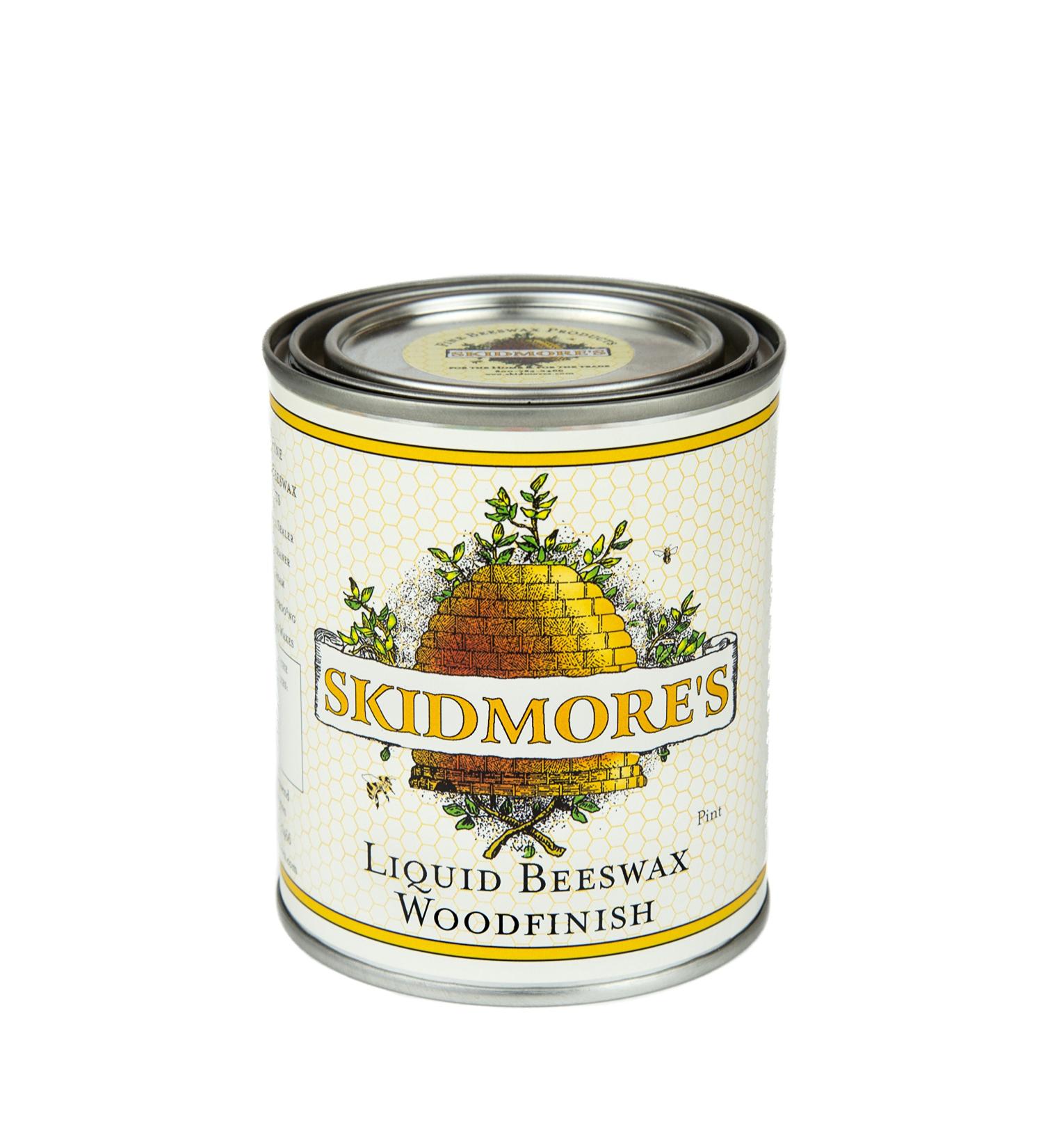 Skidmore's Premium Liquid Beeswax Wood Finish - Non Toxic Natural Formula for Polishing Conditioning & Restoring Interior Wood | 1 Pint - Buy Online on GoSupps.com