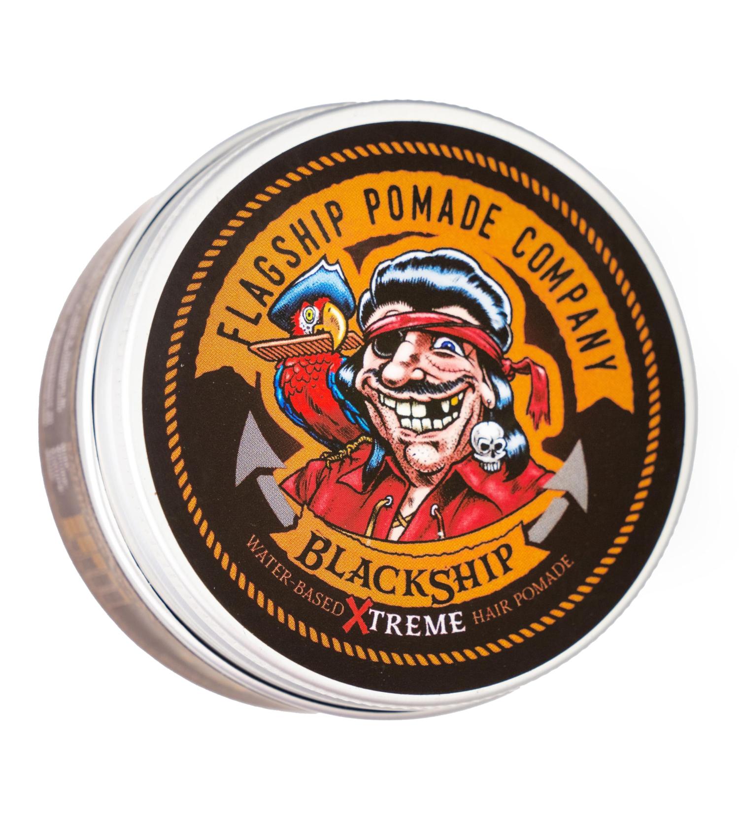 Buy FLAGSHIP Handmade BlackShip Xtreme Hair Pomade - Heavy Hold Low Shine Rumrunner Scent | 3.4 oz - International Shipping Available - Buy Online on GoSupps.com