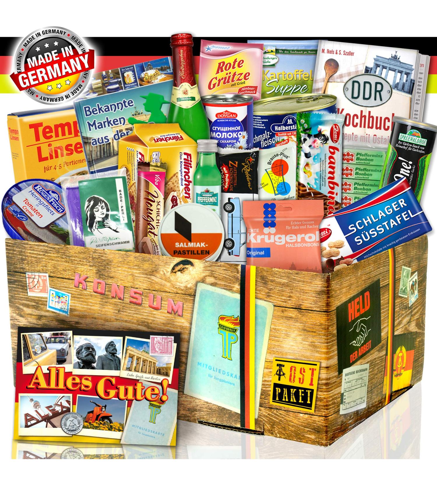 DDR Specialities Box - Unique DDR Goods & Gift Ideas for Girlfriend's Birthday | International Shipping! - Buy Online on GoSupps.com