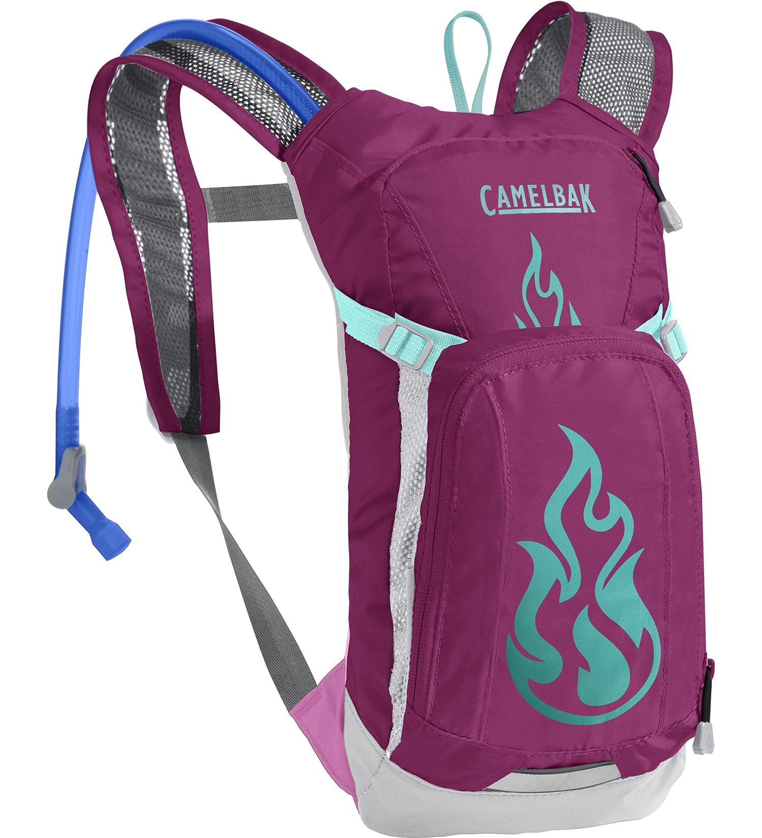 CamelBak Mini M.U.L.E. Kids Hydration Backpack - Baton Rouge/Flames | 50 oz - Buy Online on GoSupps.com