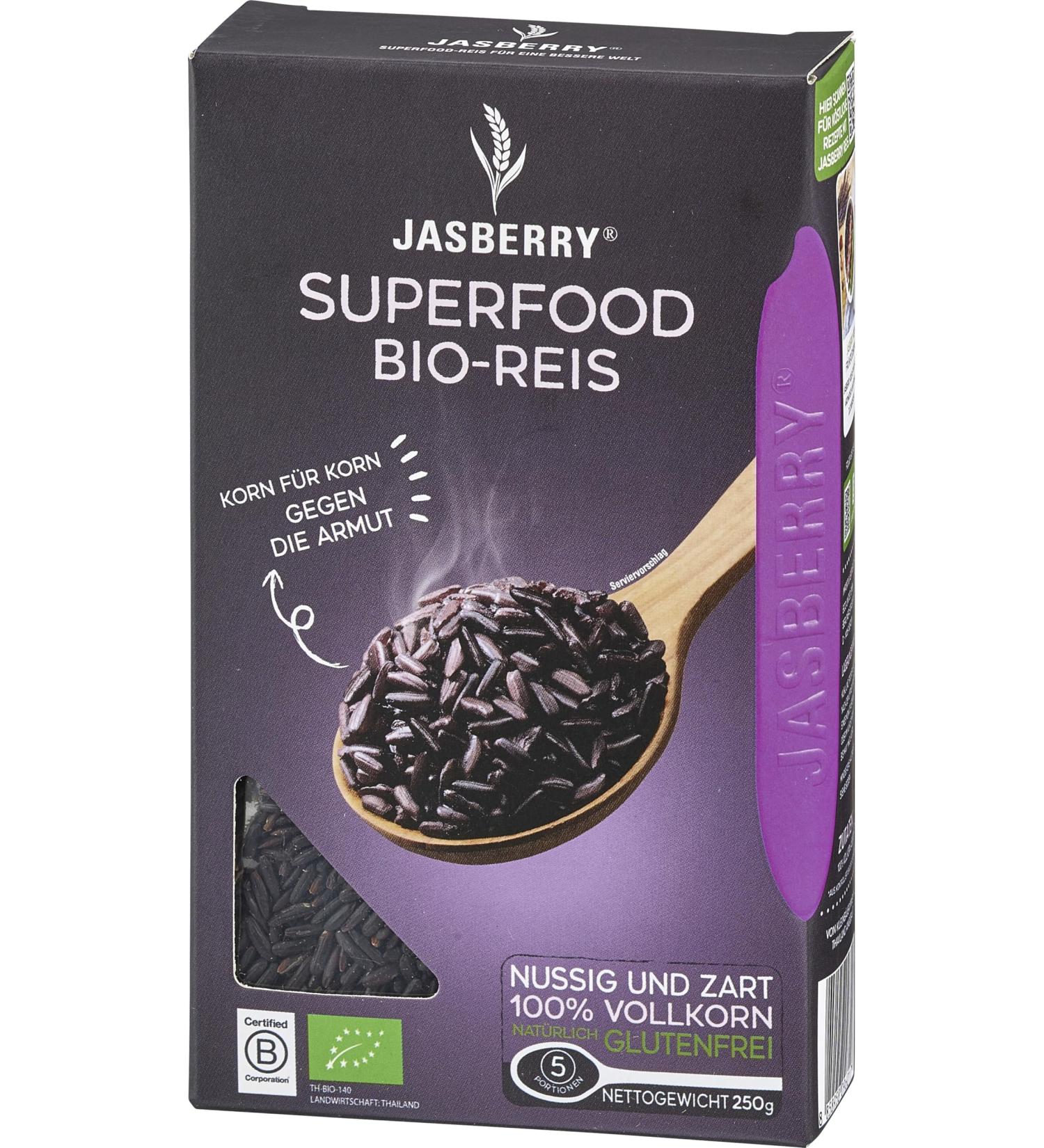Jasberry Organic Whole Grain Jasberry Rice (6 x 250 gr)