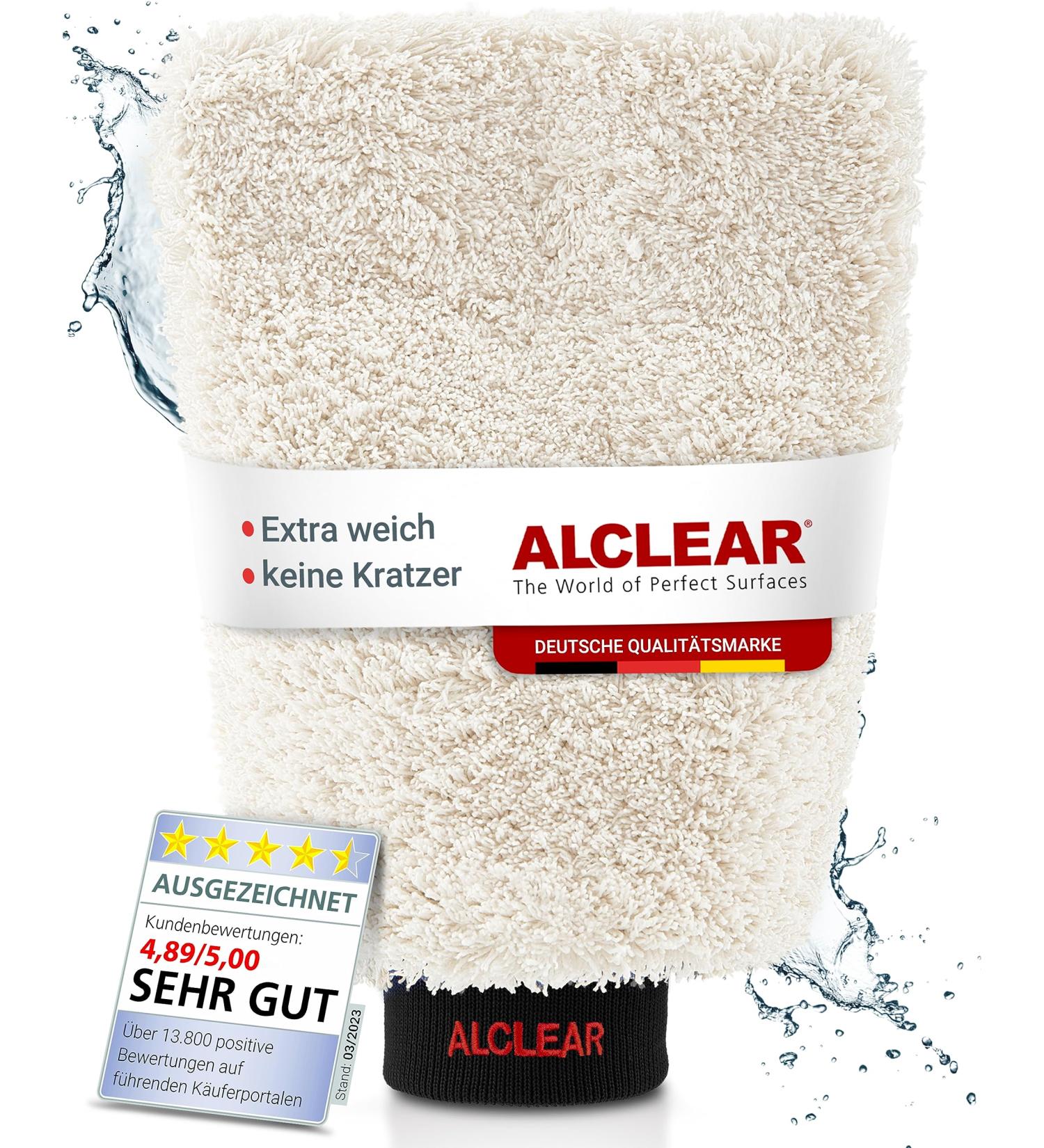 Alclear Microfiber Car Washing Glove - Premium Scratch-Free & Gentle | High-Quality Soft Microfiber for Professional Car Care - Buy Online on GoSupps.com
