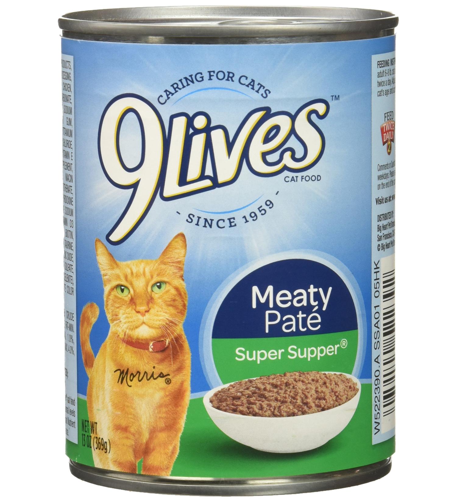 9Lives Super Supper Meaty Pate Wet Cat Food 13oz (12 Pack) - Buy Online on GoSupps.com