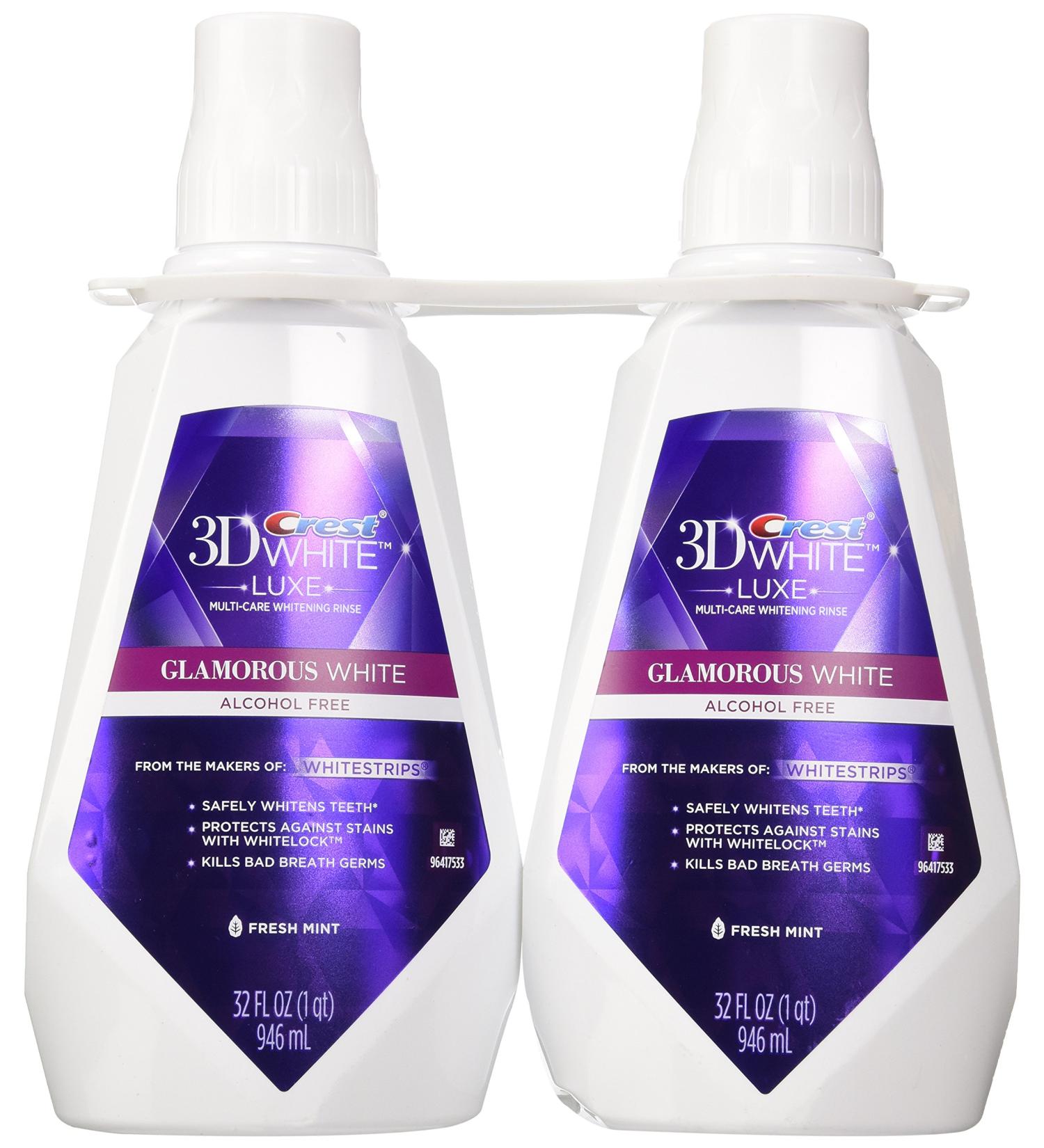 Crest 3D White Multi-Care Whitening Rinse Twin Pack - 32 Fl Oz (Pack of 2) - Best Whitening Rinse Bundle - Buy Online on GoSupps.com