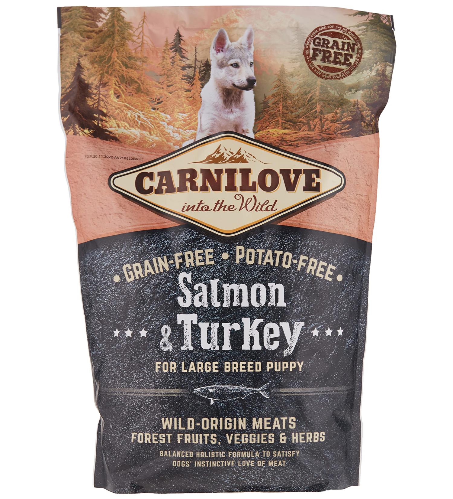 Carnilove Puppy Large Breed - Salmon & Turkey - Grain Free & Potato Free - Buy Online on GoSupps.com
