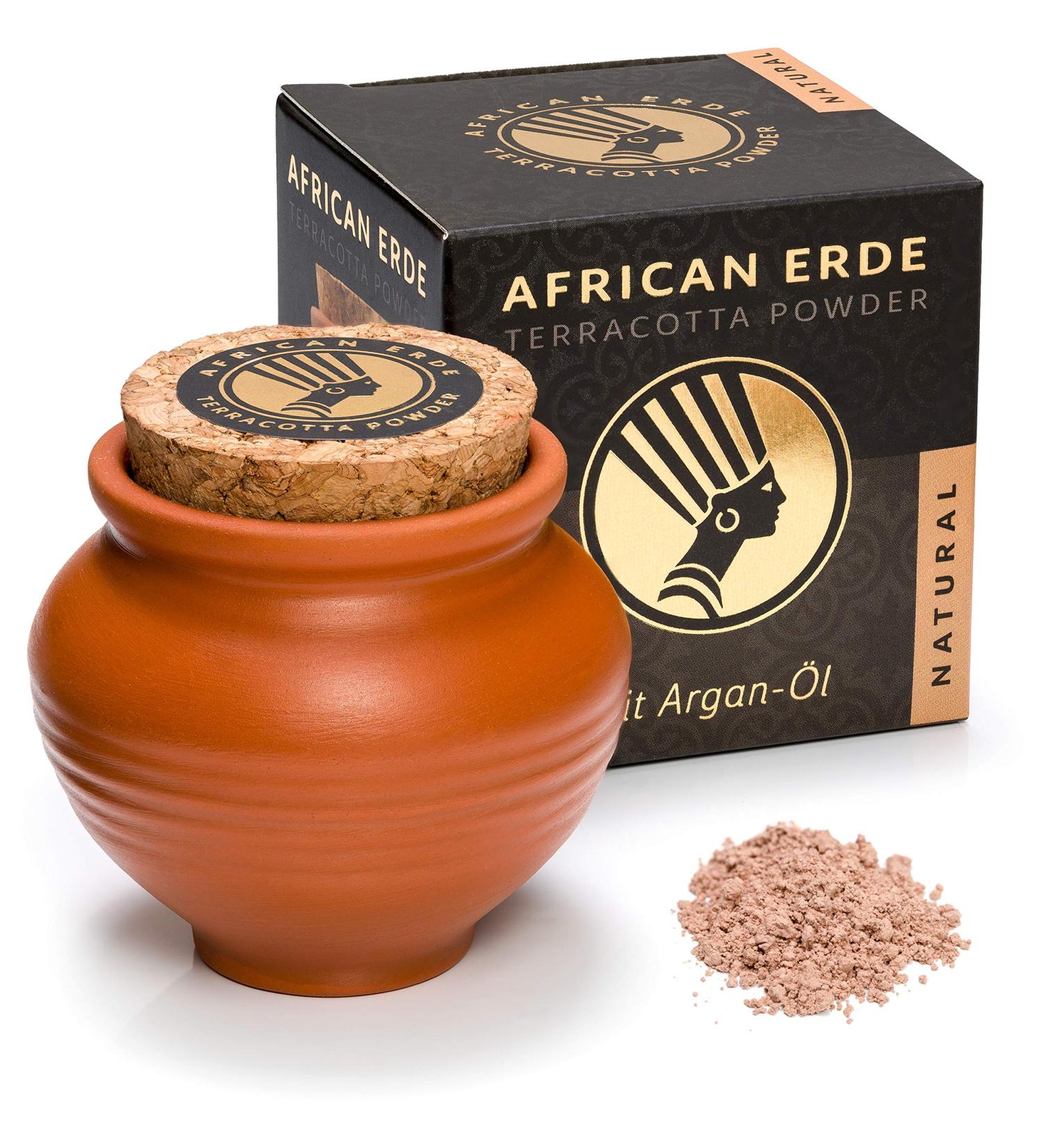 Buy African Earth Terracotta Powder with Argan Oil - Natural & Pure | Worldwide Shipping - Buy Online on GoSupps.com