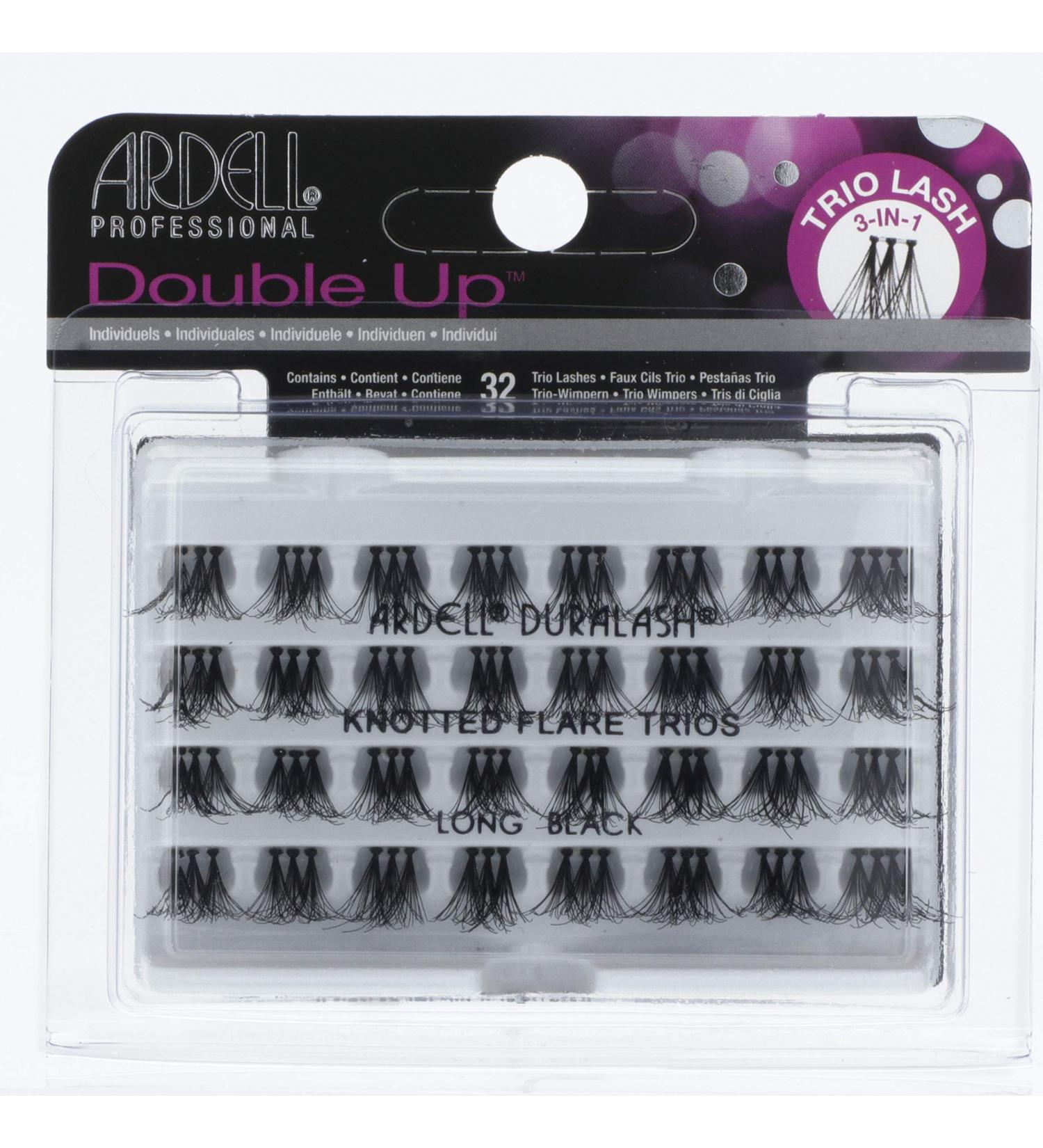 Ardell Double Up - Knotted Flare Trios - Long Black