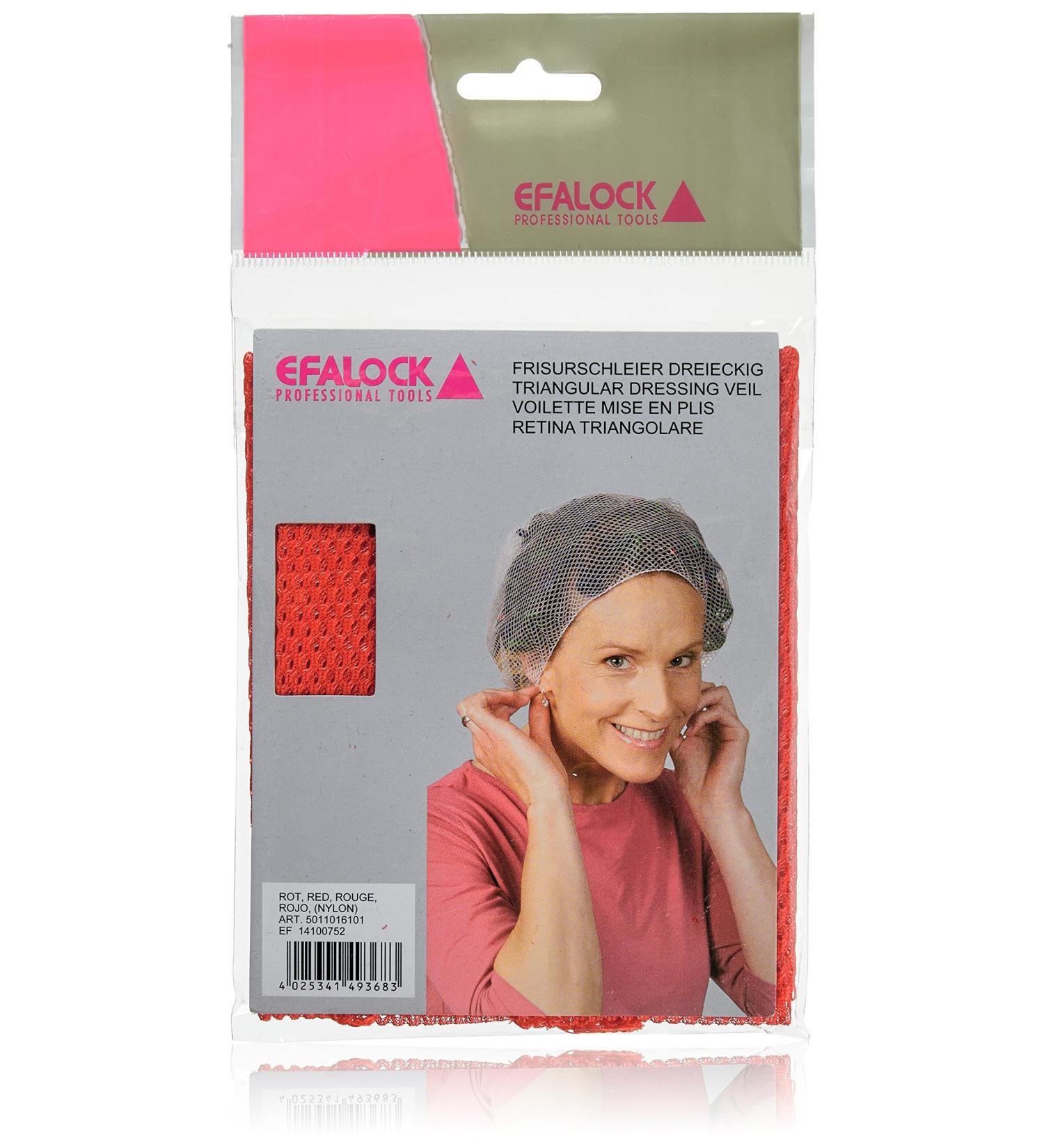 Efalock Professional Hairdresser's Veil red (1 piece)