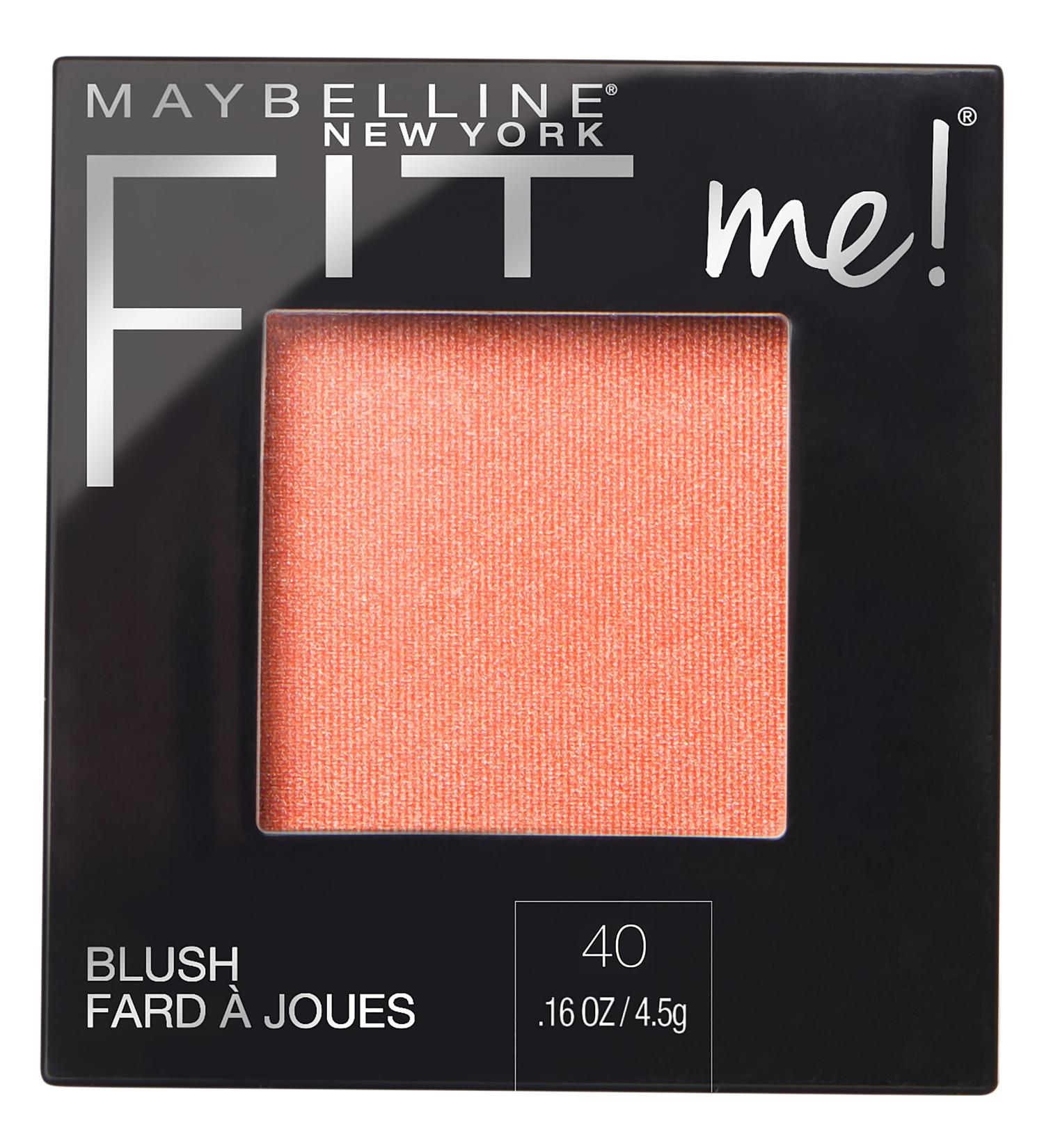 Maybelline New York Fit Me Blush Peach 0.16 oz - Natural Radiance for a Flawless Glow - Buy Online on GoSupps.com