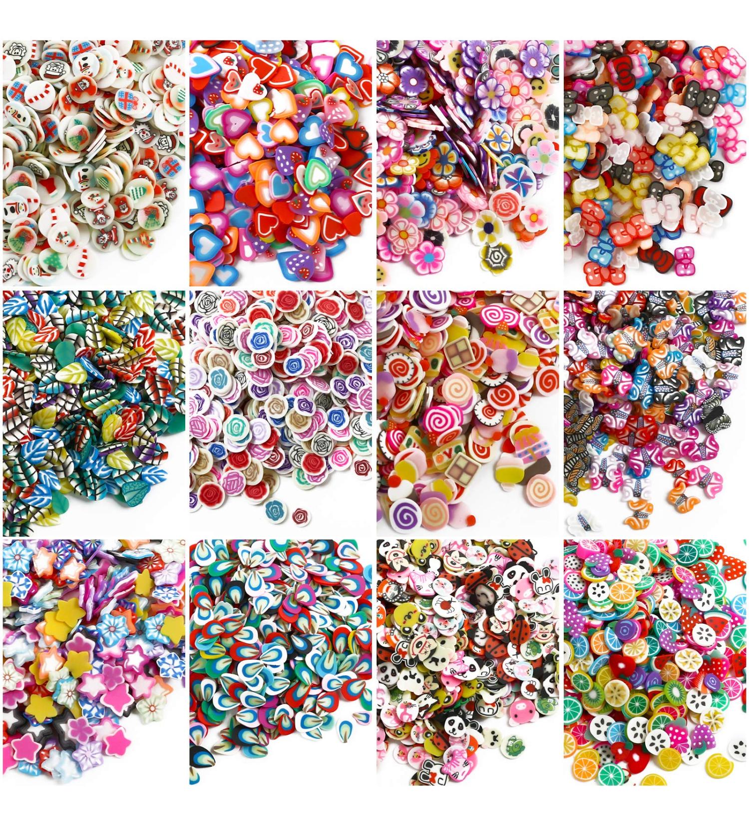 Naler 12000 Pieces 3D Polymer Clay Slices - DIY Nail Art Supplies for Nail Art Crafts - Buy Online on GoSupps.com