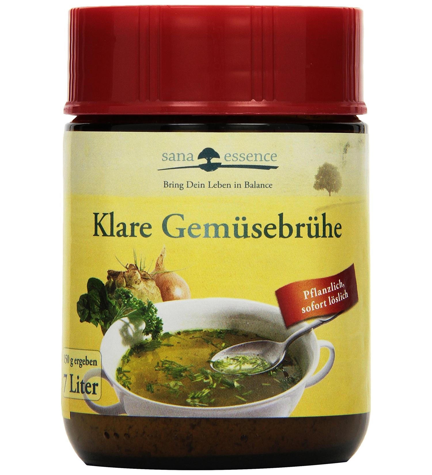 Sana Essence Clear Vegetable Broth - 6 x 150g | Premium Vegan Broth for Healthy Cooking | International Shipping Available - Buy Online on GoSupps.com
