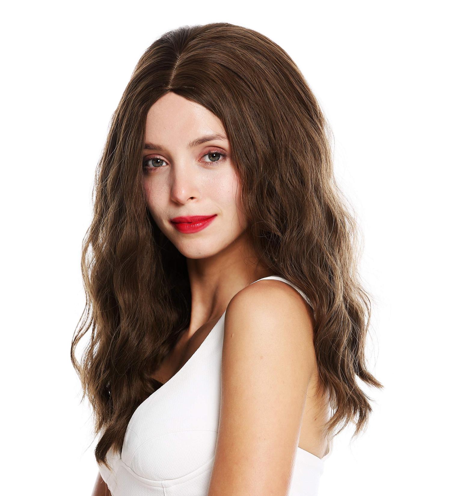 Buy WIG ME UP DL-012-6A/8A Long Voluminous Wavy Brown Mix Ladies Wig - International Shipping Available - Buy Online on GoSupps.com