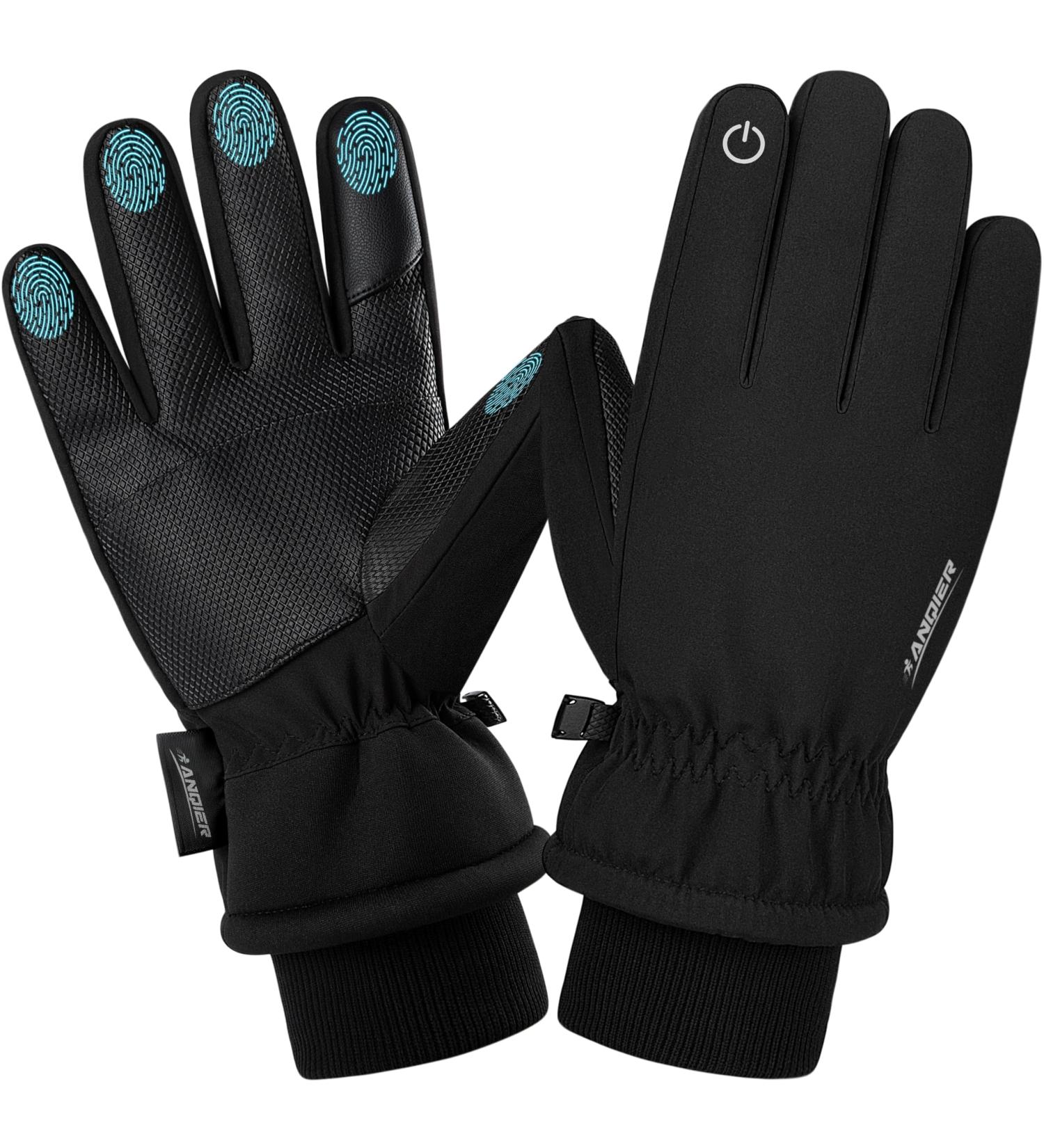 Coskefy Winter Ski Gloves for Men & Women - Waterproof Touchscreen Windproof Thinsulate - Ideal for Skiing Snowboarding Running Hiking Cycling Motorcycle - Black M - Buy Online on GoSupps.com