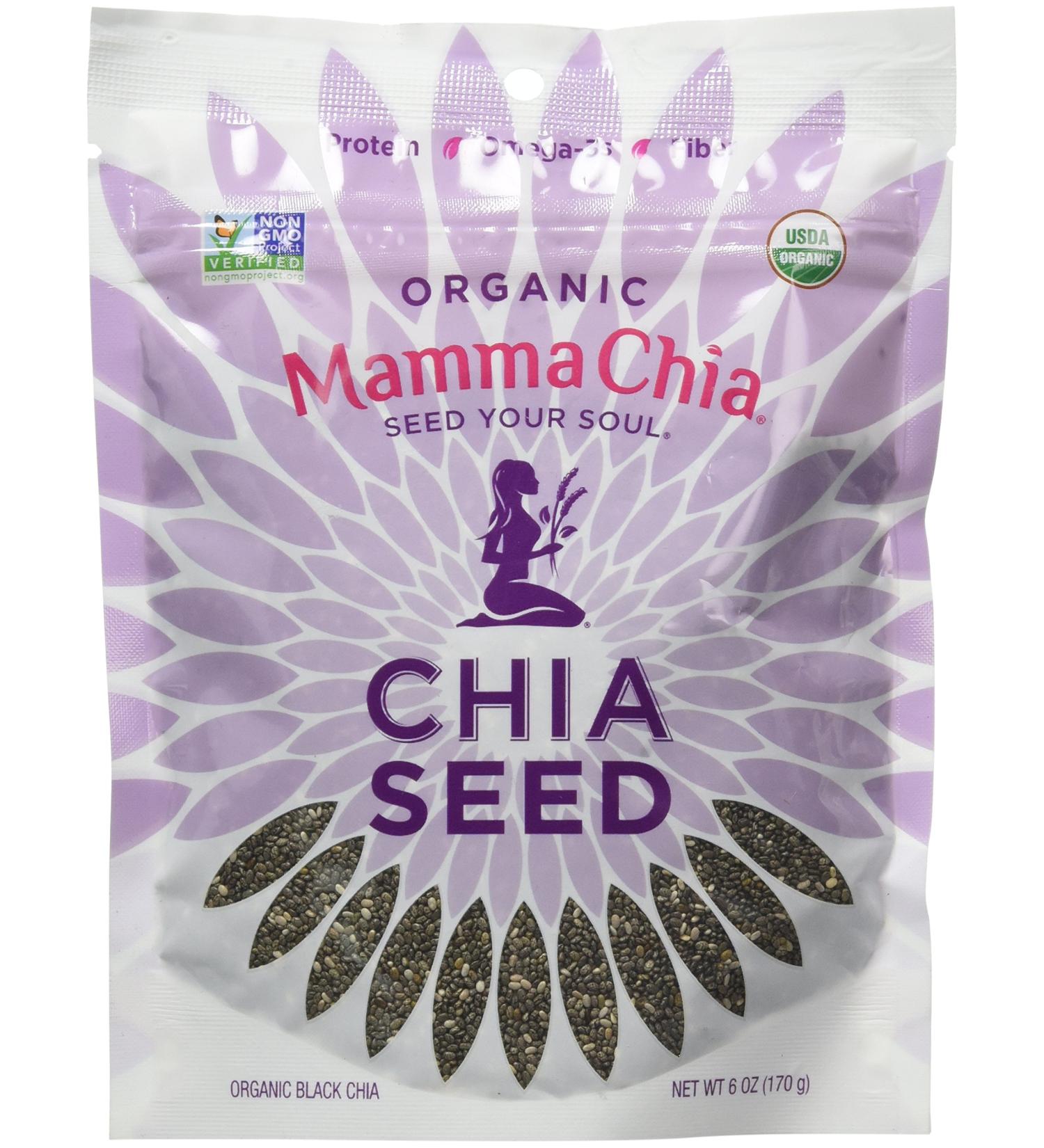 Mamma Chia Organic Black Seeds 6oz - Nutrient-Packed Superfood - Buy Online on GoSupps.com