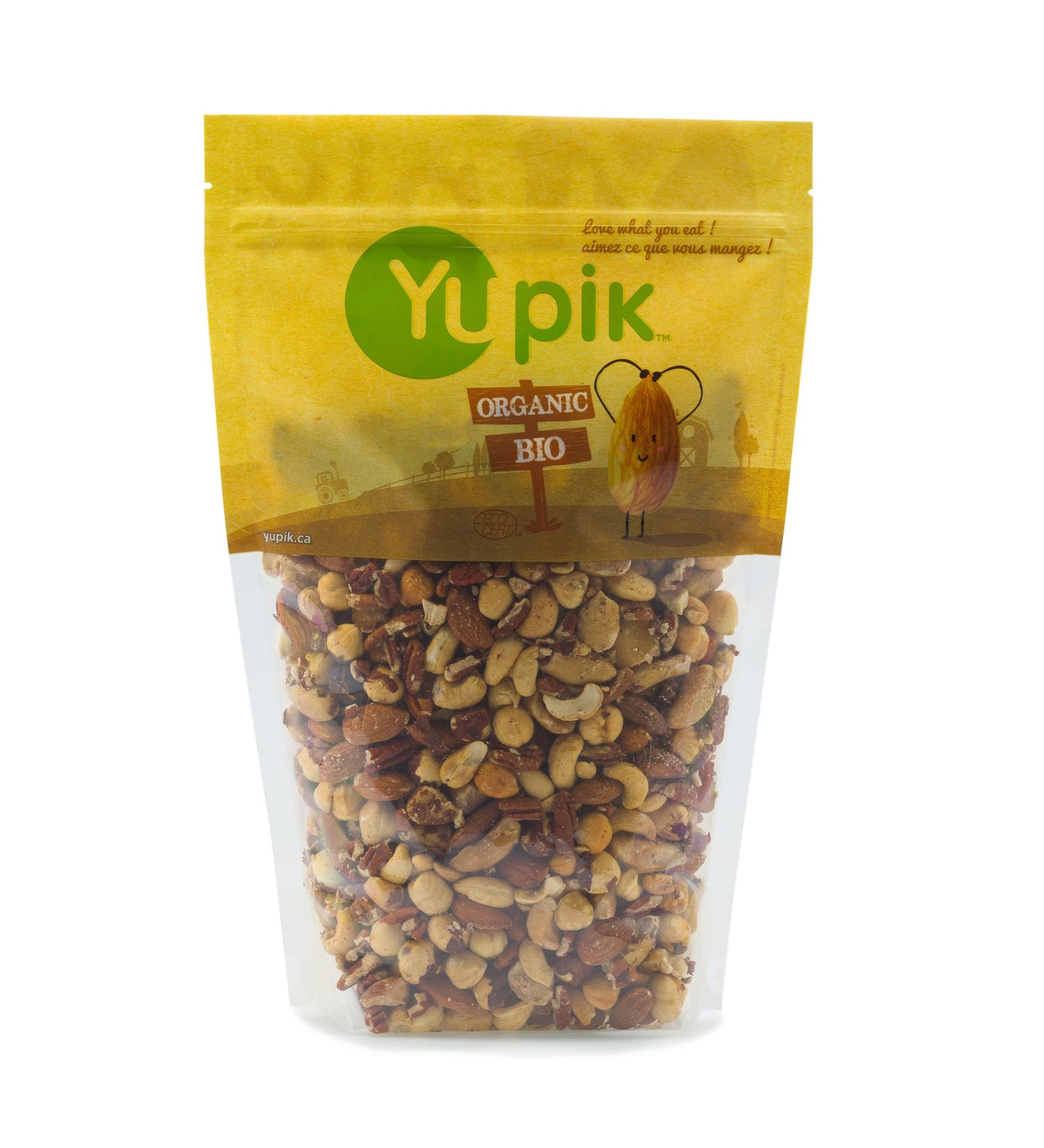 Yupik Organic 5 Nuts Deluxe Mix (unsalted) 1kg 6 Count - Buy Online on GoSupps.com