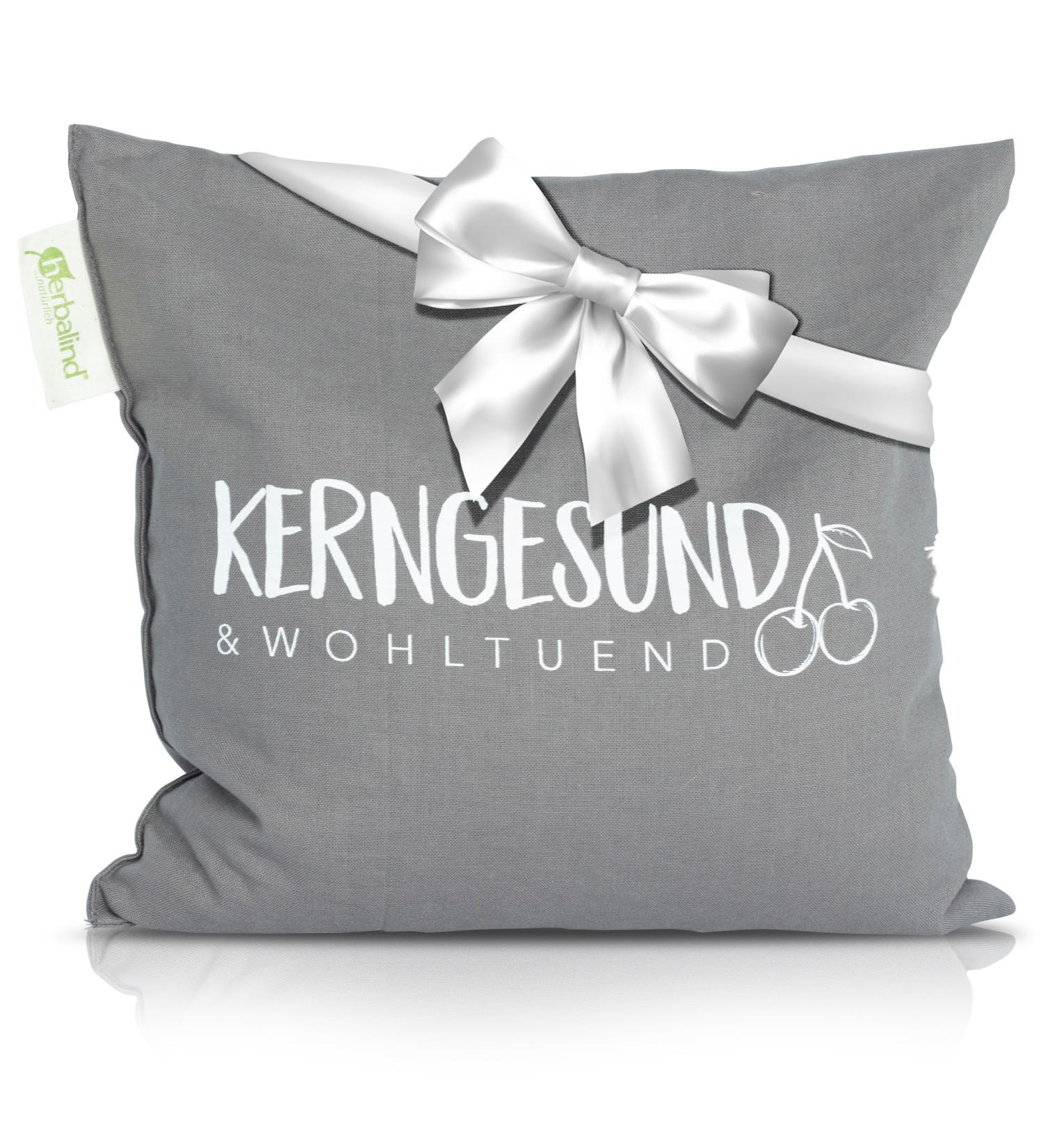 Herbalind Cherry Stone Pillow - 100% Cotton Heat Pad 24x25 cm - Natural Wellness in Grey - Buy Online on GoSupps.com