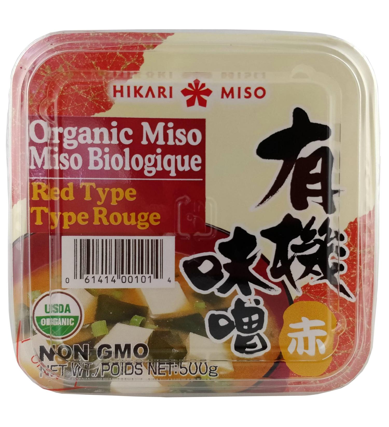 Hikari ORGANIC Red Type Miso Paste - 1 tub 500gm - Buy Online on GoSupps.com