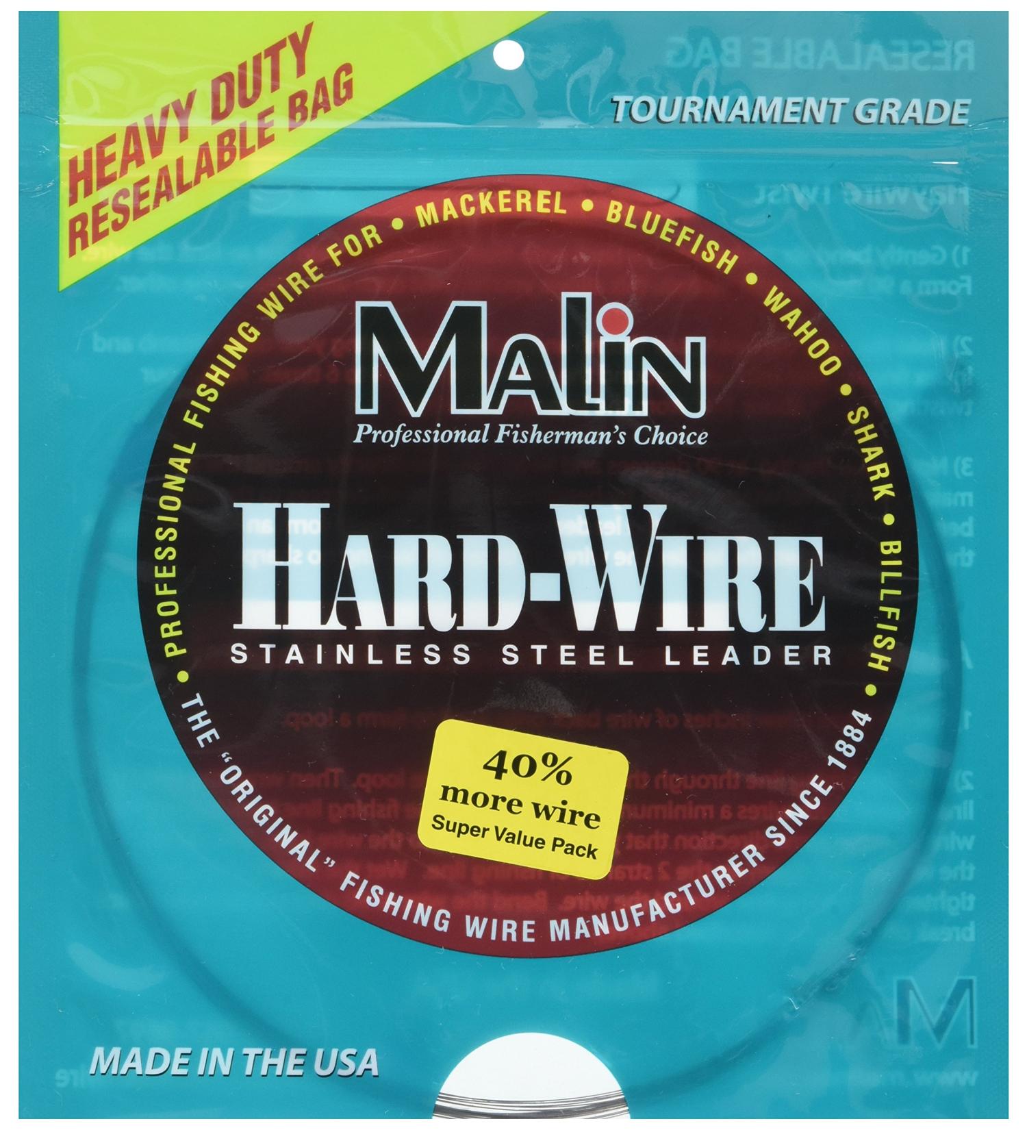 Malin LC1-42 Stainless Steel Wire 42-Feet, .01 Diameter 25-Pound Coil - Buy Online on GoSupps.com