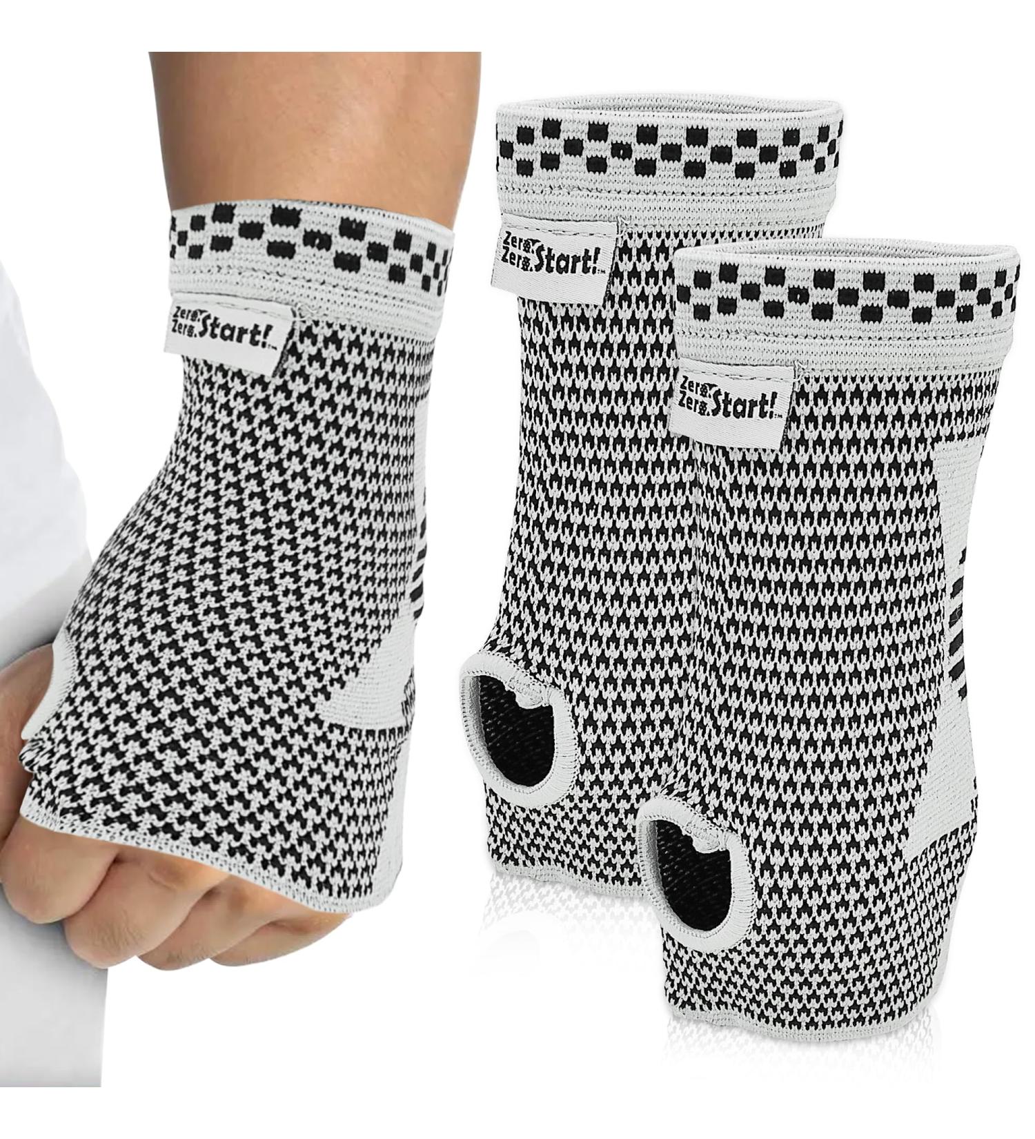 Nylon Wrist Compression Sleeve | Arthritis & Carpal Tunnel Support for Men & Women | Breathable Hand Brace for Workouts (Small - Buy Online on GoSupps.com