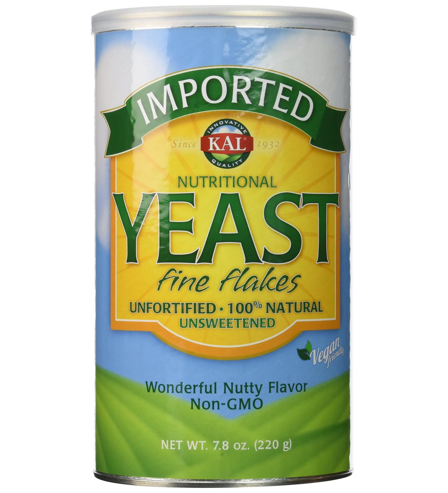 KAL Nutritional Yeast Fine Flakes 7.8 oz - Vegan Protein & Flavor Booster - Buy Online on GoSupps.com