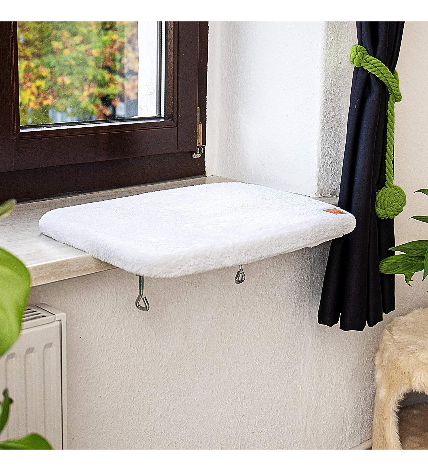 Pfotenolymp Premium Window Sill Cat Bed - Cozy Window Bed for Cats - Durable and Stylish Cat Perch - Buy Online on GoSupps.com