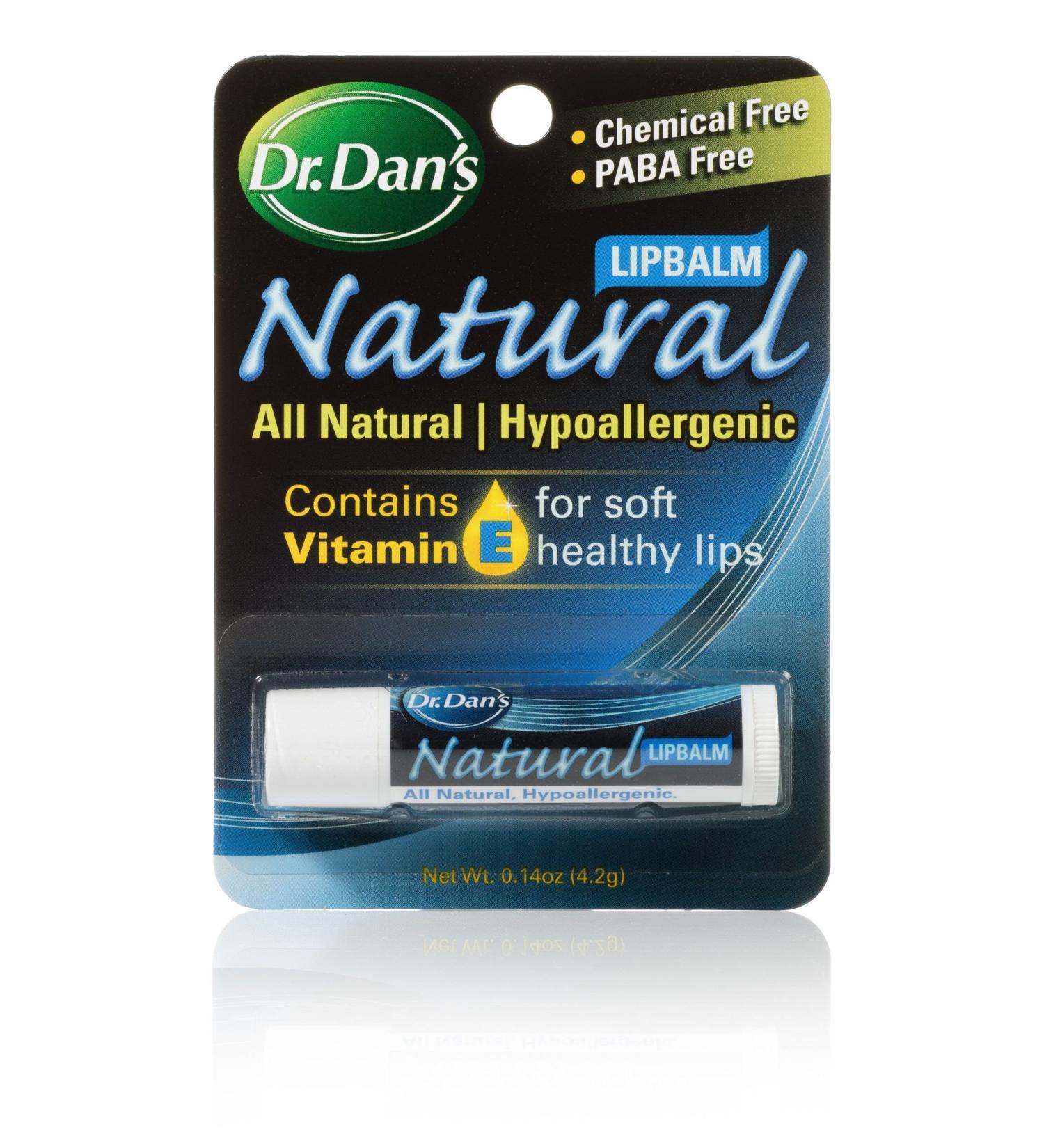 Dr. Dan's All Natural Formula Lip Balm .15 oz Tube 1 Ea