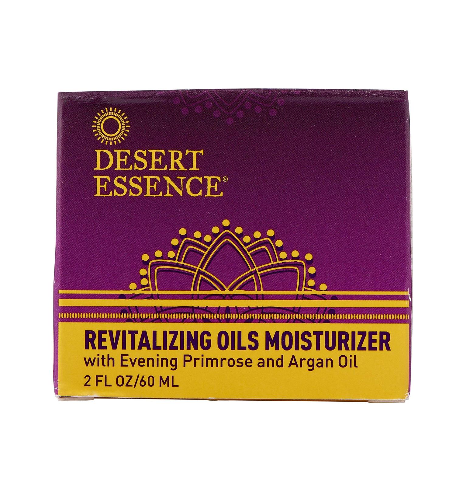 Desert Essence Organic Revitalizing Oils Moisturizer 0.96 fl oz - Gluten-Free, Vegan, Cruelty-Free | Restoring Evening Primrose, Marula & Argan Oil | Lightweight Formula for Dry or Mature Skin - Buy Online on GoSupps.com