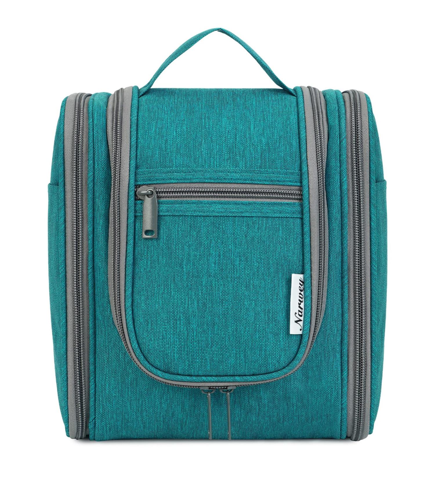 Travel Hanging Toiletry Wash Bag Makeup Cosmetic Organizer - Teal (Medium) | Women, Girls, Kids - Buy Online on GoSupps.com