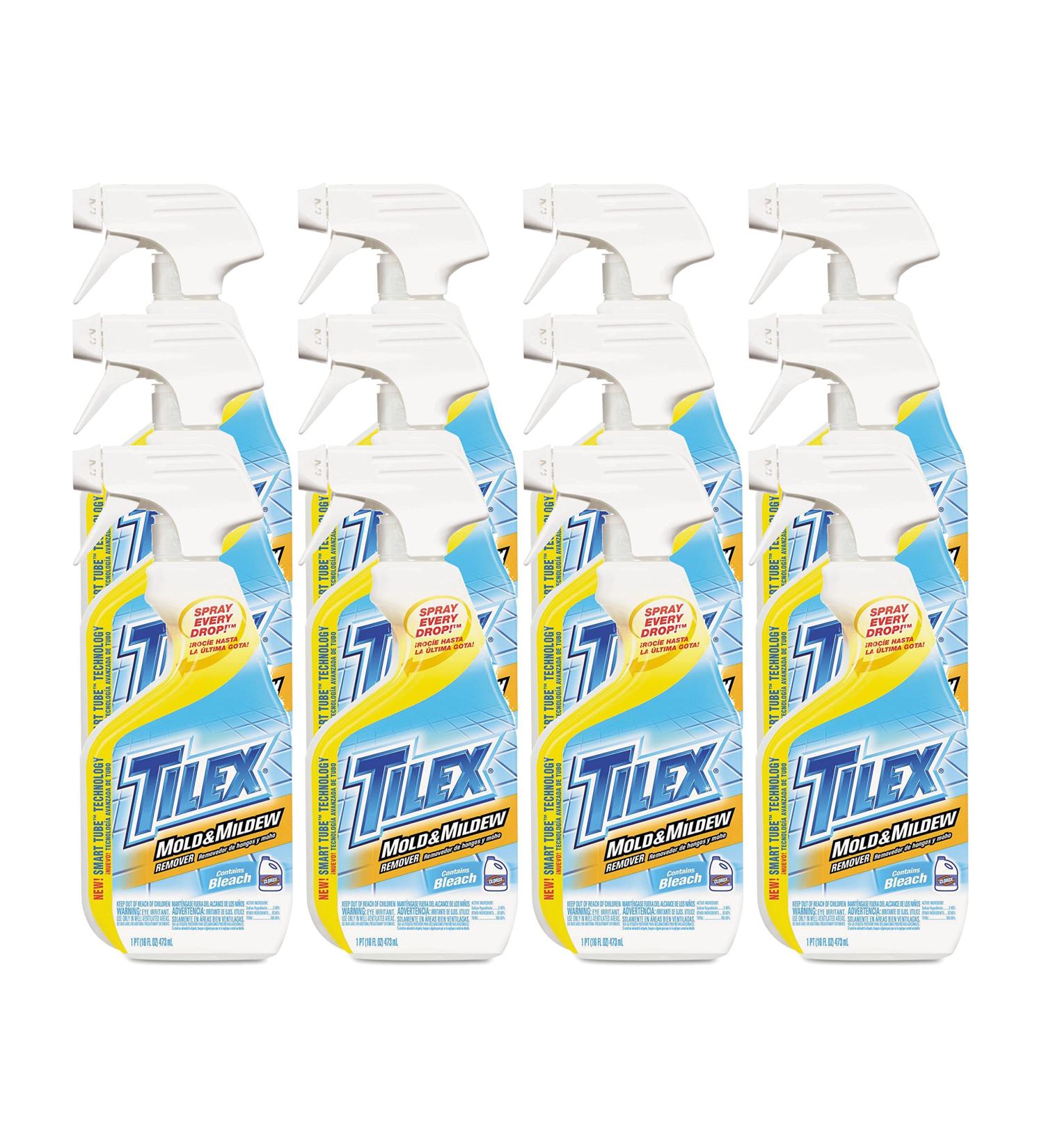 Tilex Mold and Mildew Remover Spray, 16 Fluid Ounce (12-Pack)