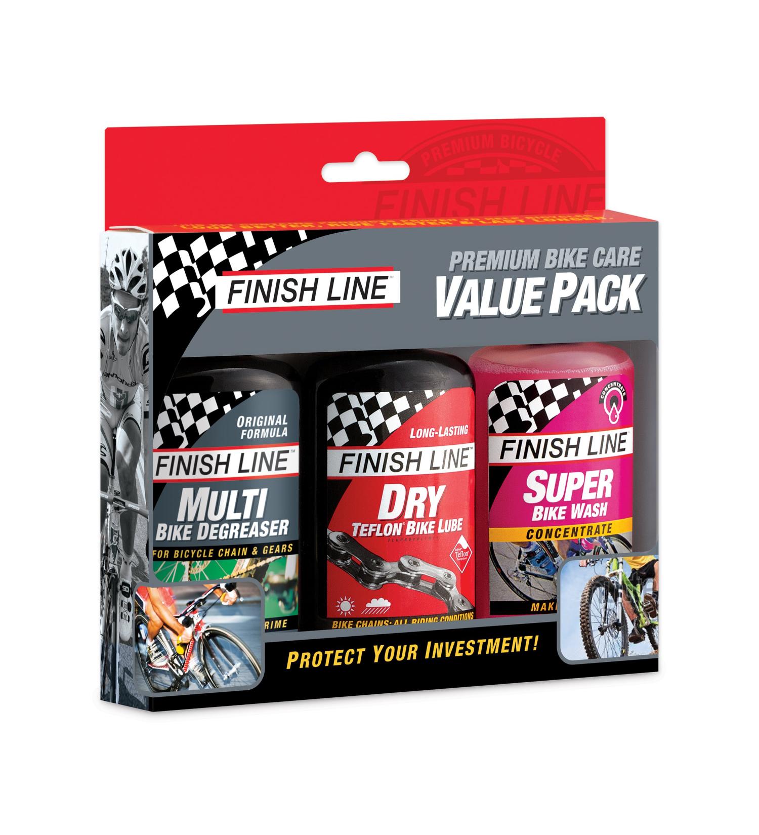 Finish Line Premium Bike Care Value Pack - Complete Bike Care Kit - Buy Online on GoSupps.com