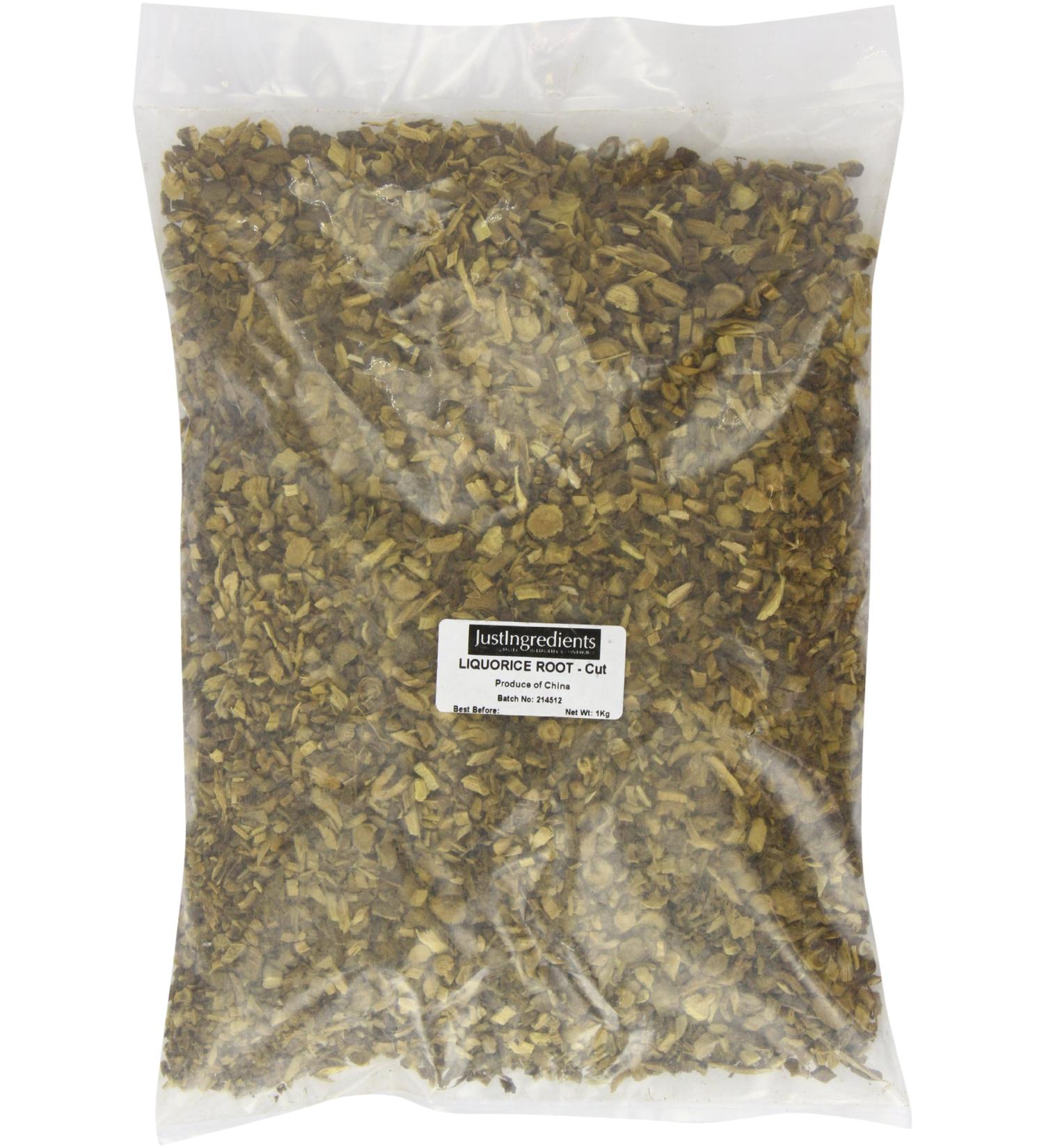 JustIngredients Essential Licorice Root Fragments 1kg - Buy Online on GoSupps.com