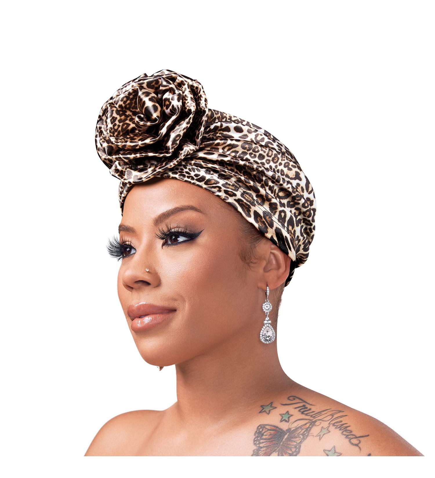 Red by Kiss Top Knot Turban X Keyshia Cole Head Wrap - Leopard Print Urban Hair Scarf - Buy Online on GoSupps.com