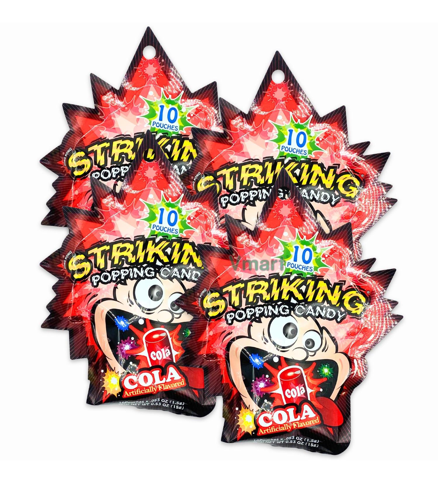 Striking Popping Candy Cola Flavour 15g (Pack of 4) - Buy Online on GoSupps.com