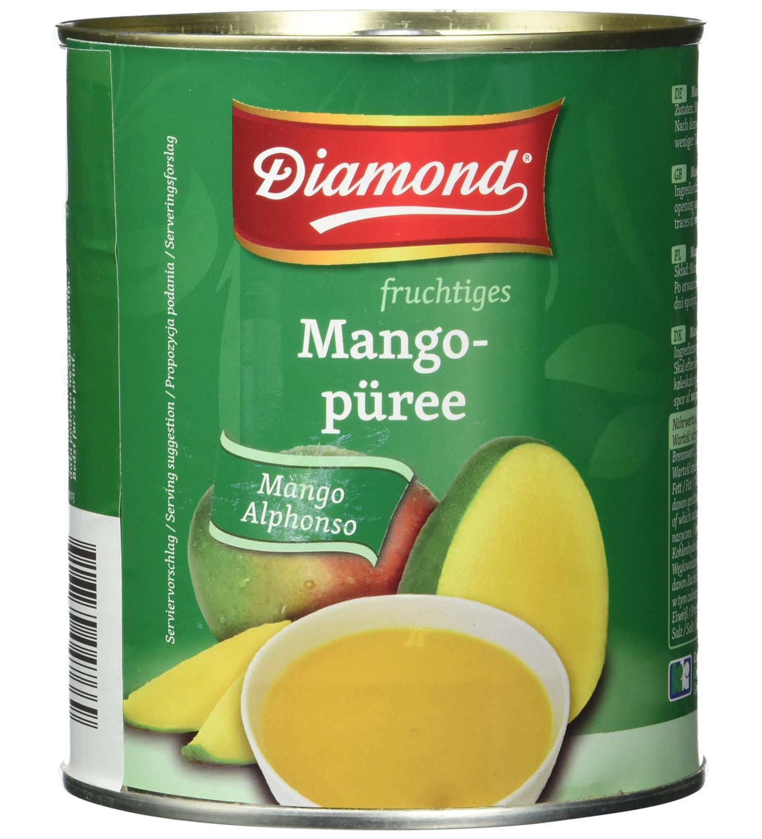 Buy Diamond Mango Puree - Premium Alphonso (850g Can) | International Shipping Available - Buy Online on GoSupps.com