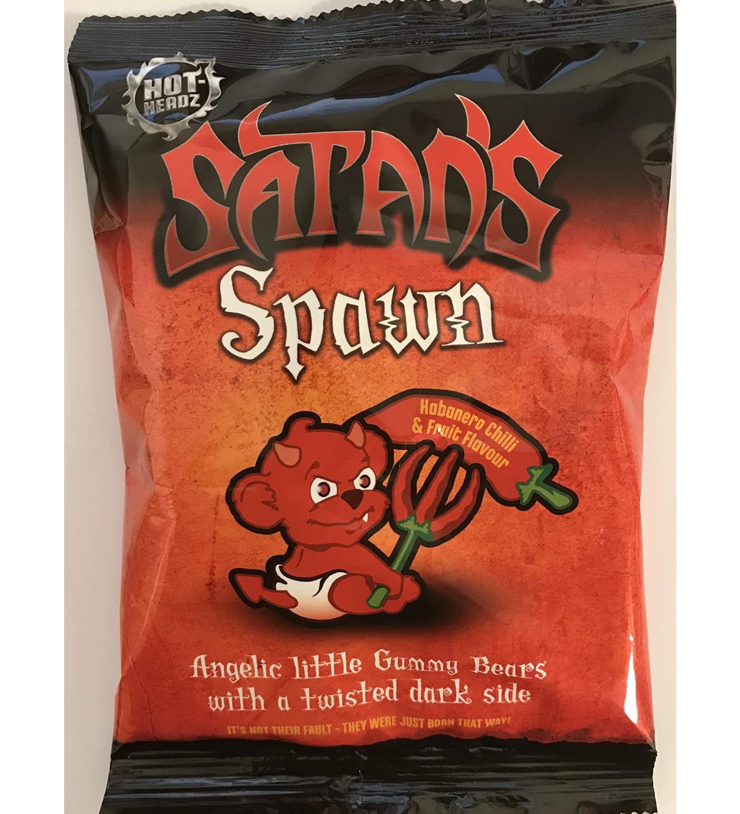 Hot Headz Satan's Spawn Evil Hot Chilli Gummy Bears 125 grams
