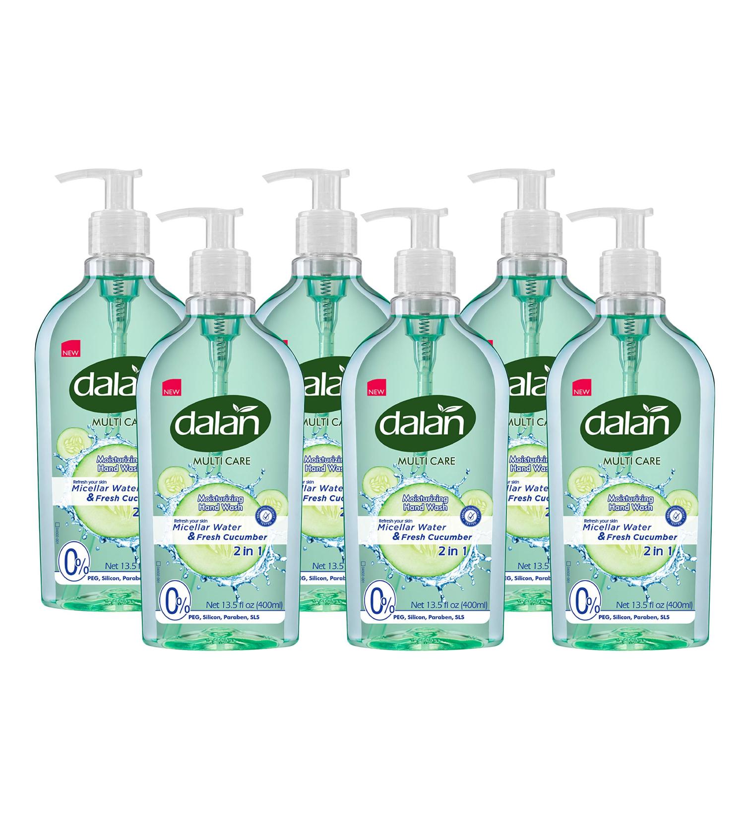 Dalan Fresh Cucumber Ultra Moisturizing Hand Soap - 6-Pack (13.5 Fl Oz Each) - Perfect for Normal & Dry Skin - Fresh Clean Feel - Buy Online on GoSupps.com