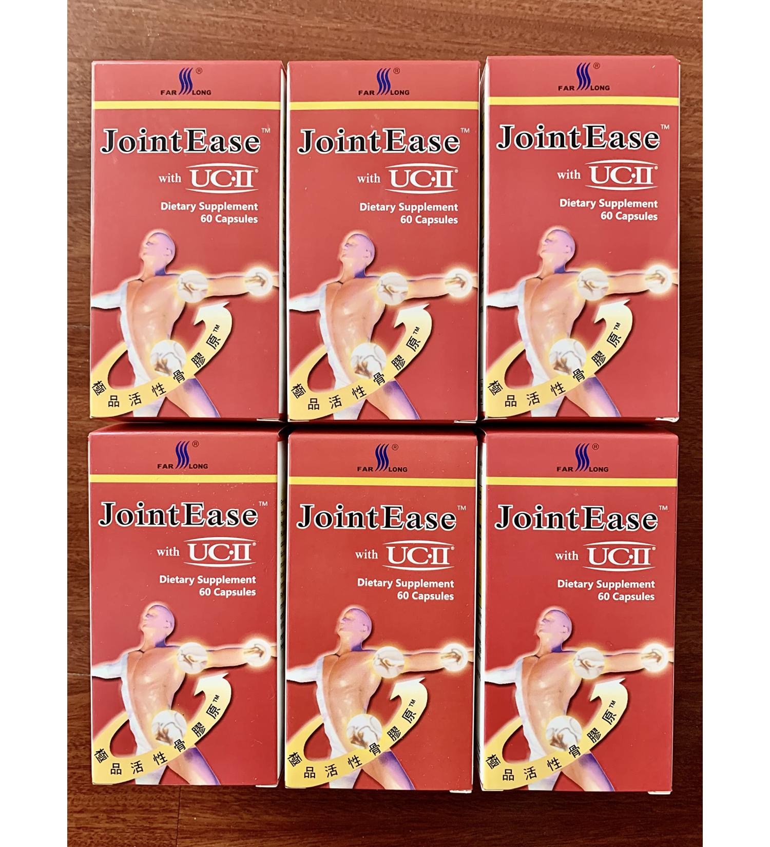 Vigorsource 6 Bottles Joint Ease with Uc-ii Tm 60 Caps Far Long Pharmaceutical by FarLong Pharmaceutical