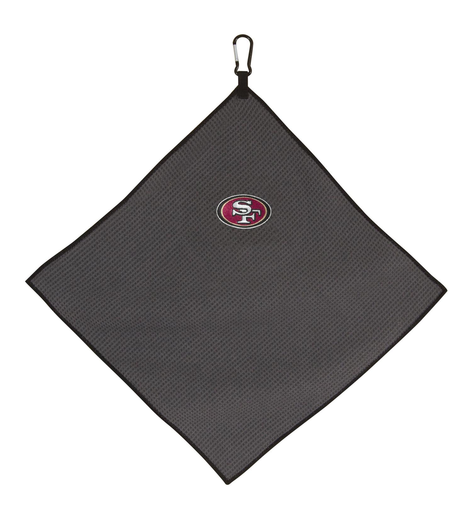 Team Effort NFL 15" x 15" Microfiber Golf Towel San Francisco 49ers, One Size