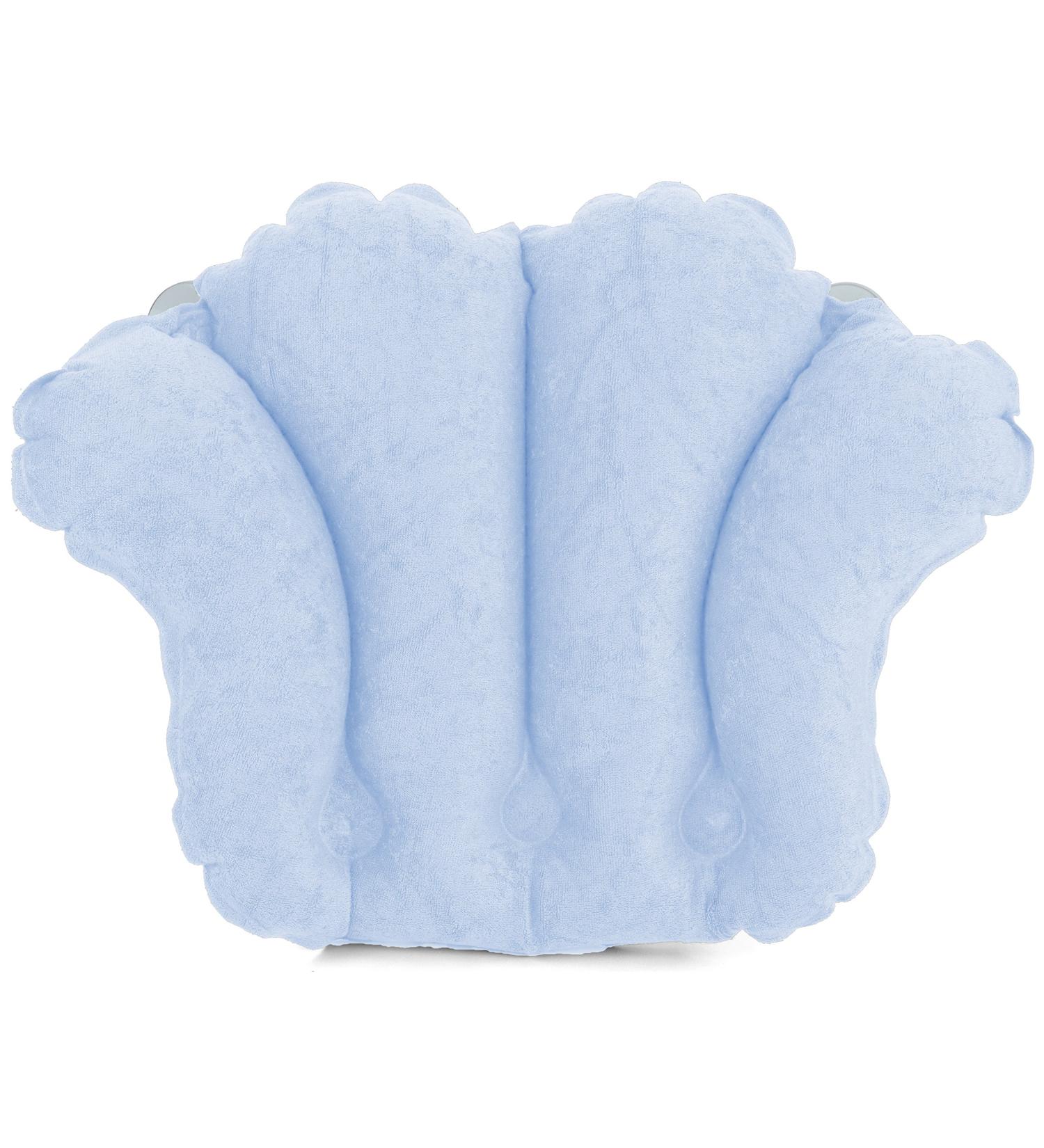 Deluxe Comfort Inflatable Spa Quality Bath Pillow with Suction Cups - Hot Tub & Jacuzzi Safe - Buy Online on GoSupps.com