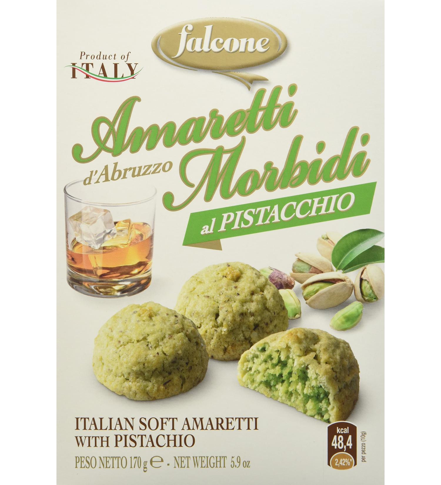 FALCONE Amaretti Macaroons with Almonds / Pistachios 170 g - Pack of 4 - Buy Online on GoSupps.com