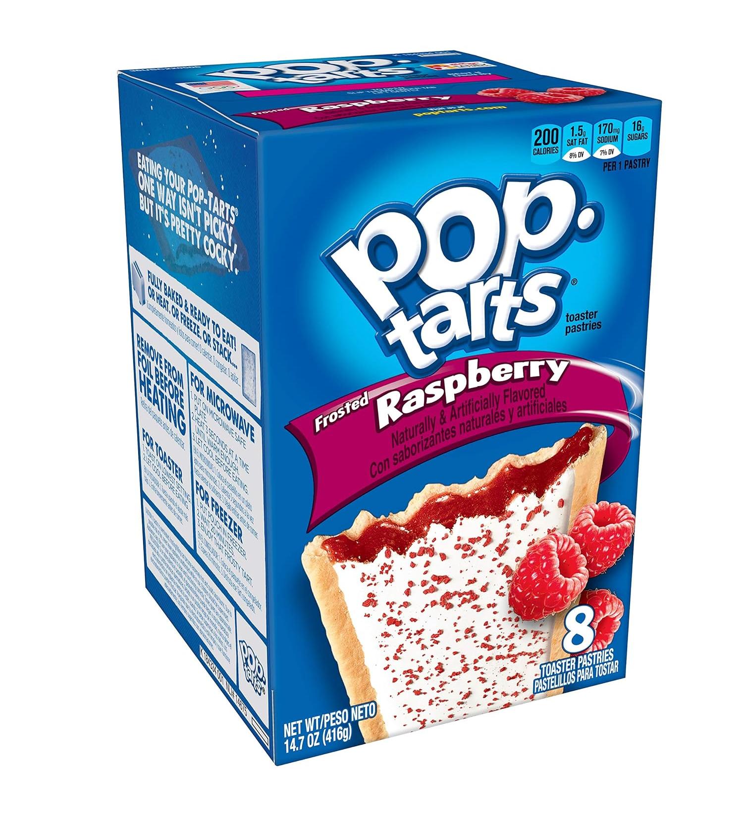 Pop-Tarts Kellogg's Toaster Pastries - Frosted Raspberry - 14.7 Oz. - Buy Online on GoSupps.com
