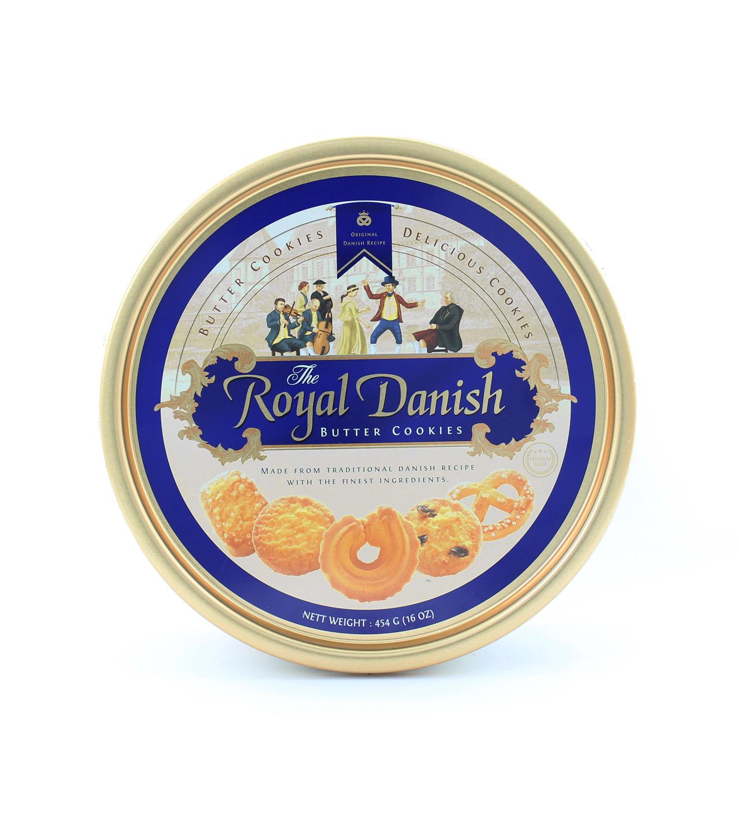 Royal Danish Premium Butter Cookies Festive Tin 16oz 3 Pack - Buy Online on GoSupps.com