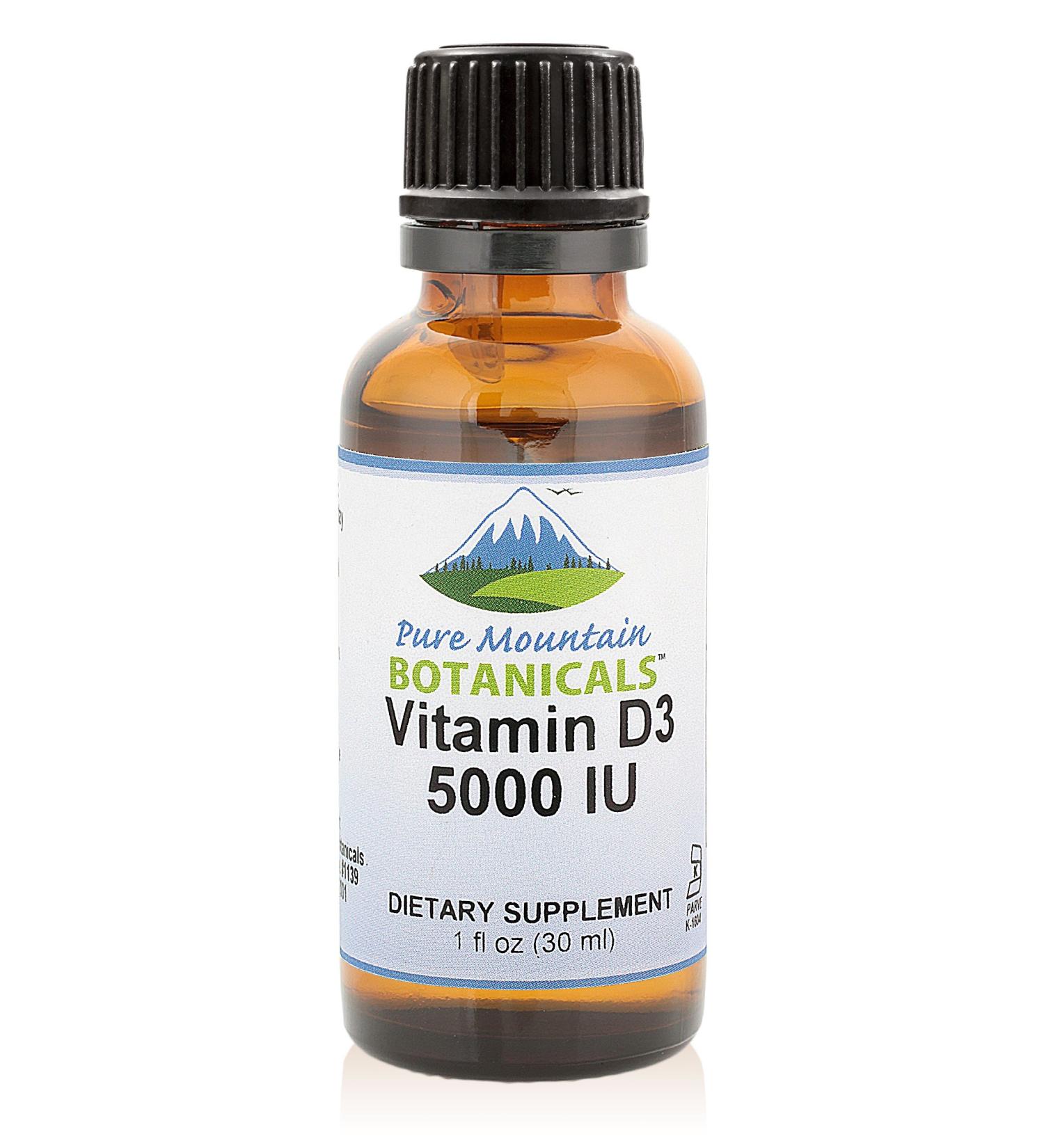 5000IU Liquid Vitamin D Drops in MCT Oil - Unflavored Kosher D3 - 1oz Bottle - Buy Online on GoSupps.com