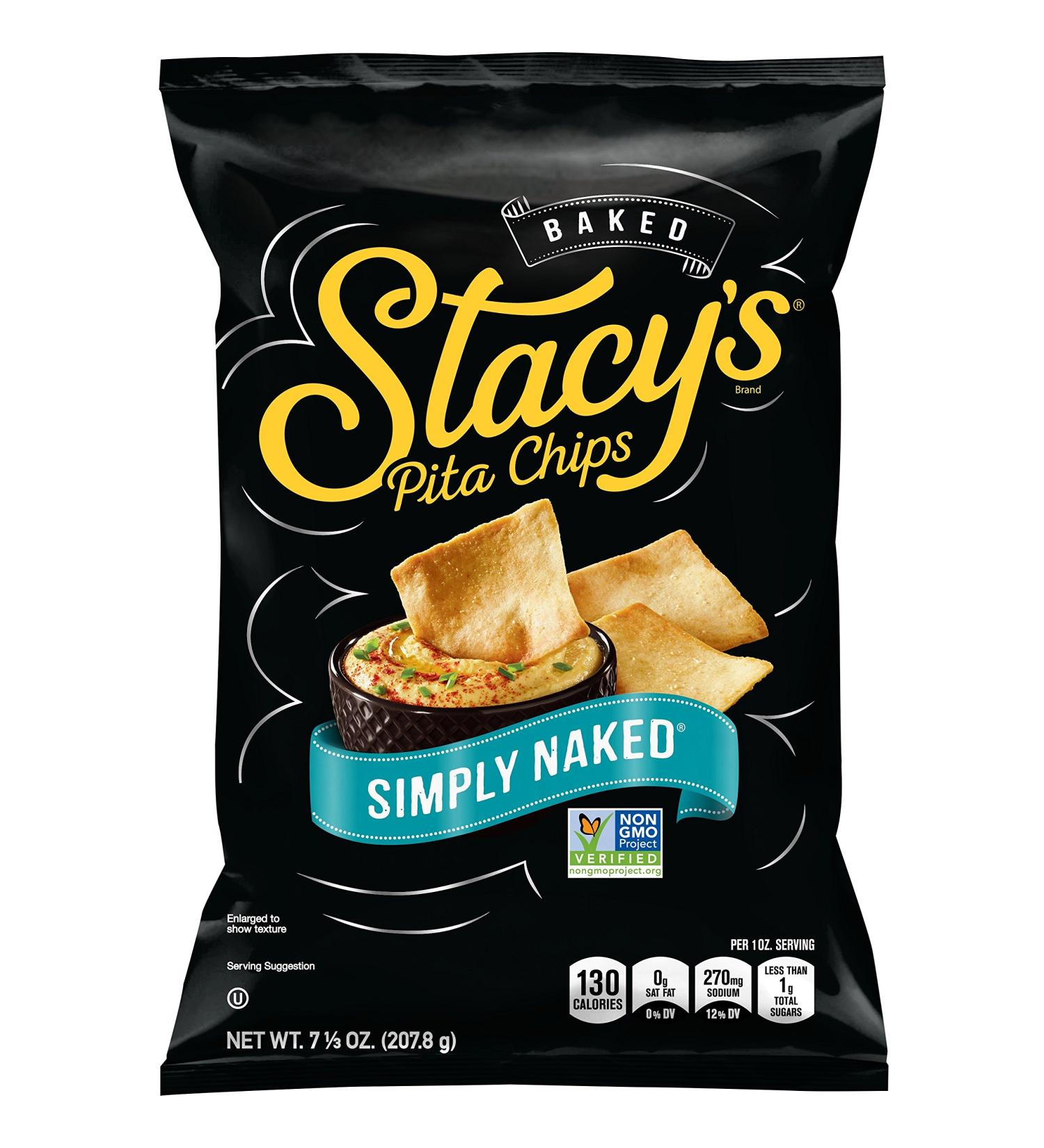 Stacy's Simply Naked Pita Chips 7.33oz | Healthy Snack Option - Buy Online on GoSupps.com