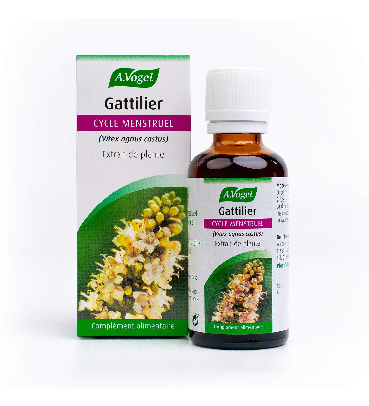 A.VOGEL - Chasthouse - Menstrual cycle food supplement - Fight against painful menstruation - Feminine hormonal balance - Fresh Chastilier plant extract - 100% organic and vegan - 50 ml - Buy Online on GoSupps.com