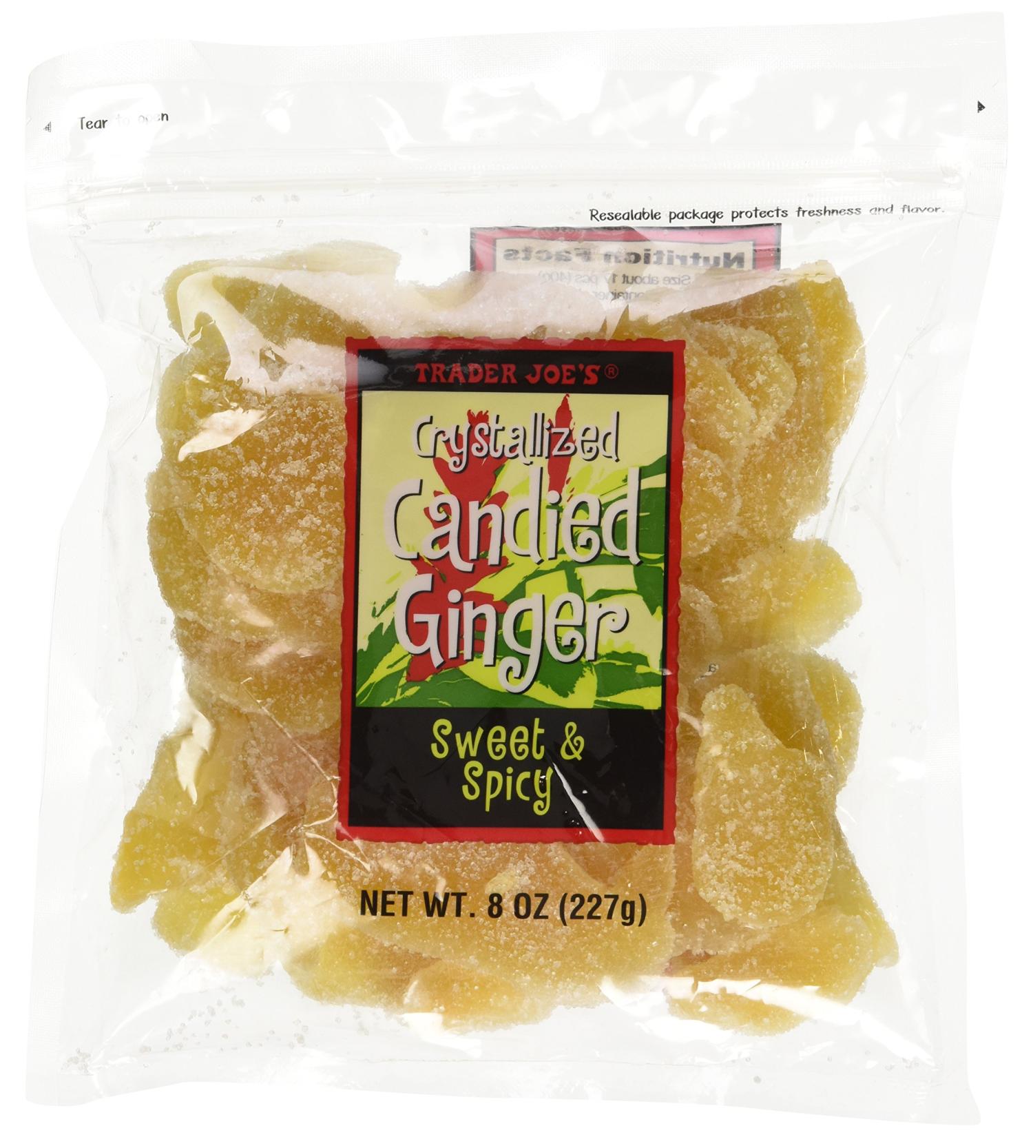 Trader Joe's Crystallized Candied Ginger - 8 oz. Pack of 1 | Premium Quality - Buy Online on GoSupps.com