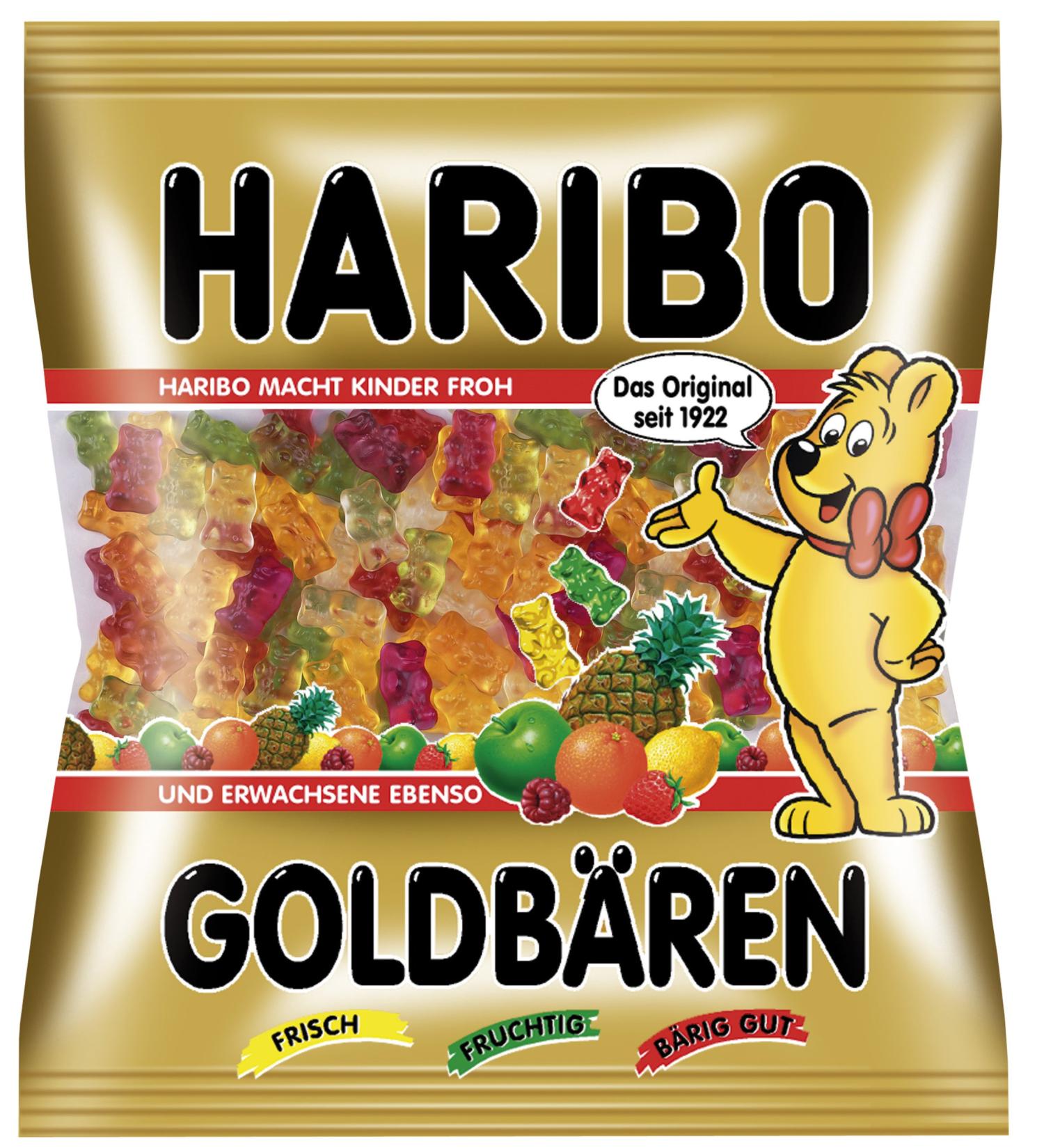 Haribo Gold Bears pack of 3 (3 x 1 kg) pineapple apple strawberry raspberry juicy orange and lemon 1 kg (pack of 3)