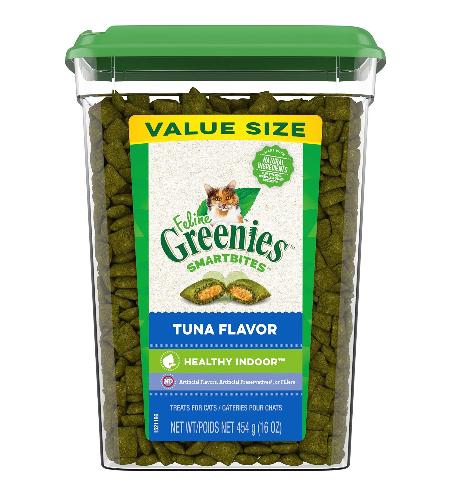 Greenies Feline SMARTBITES Healthy Indoor Chicken & Tuna | All Bag Sizes | 1 lb Pack | Tuna Flavors - Buy Online on GoSupps.com